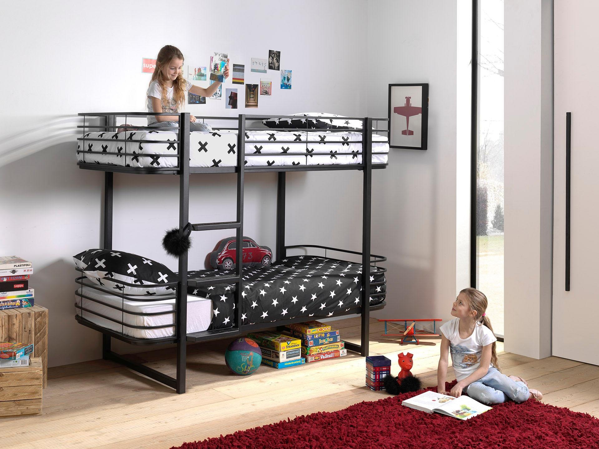 Vipack Etagenbett "Oscar, Metallbett mit 2 Liegeflächen 90/200, stabil und günstig online kaufen