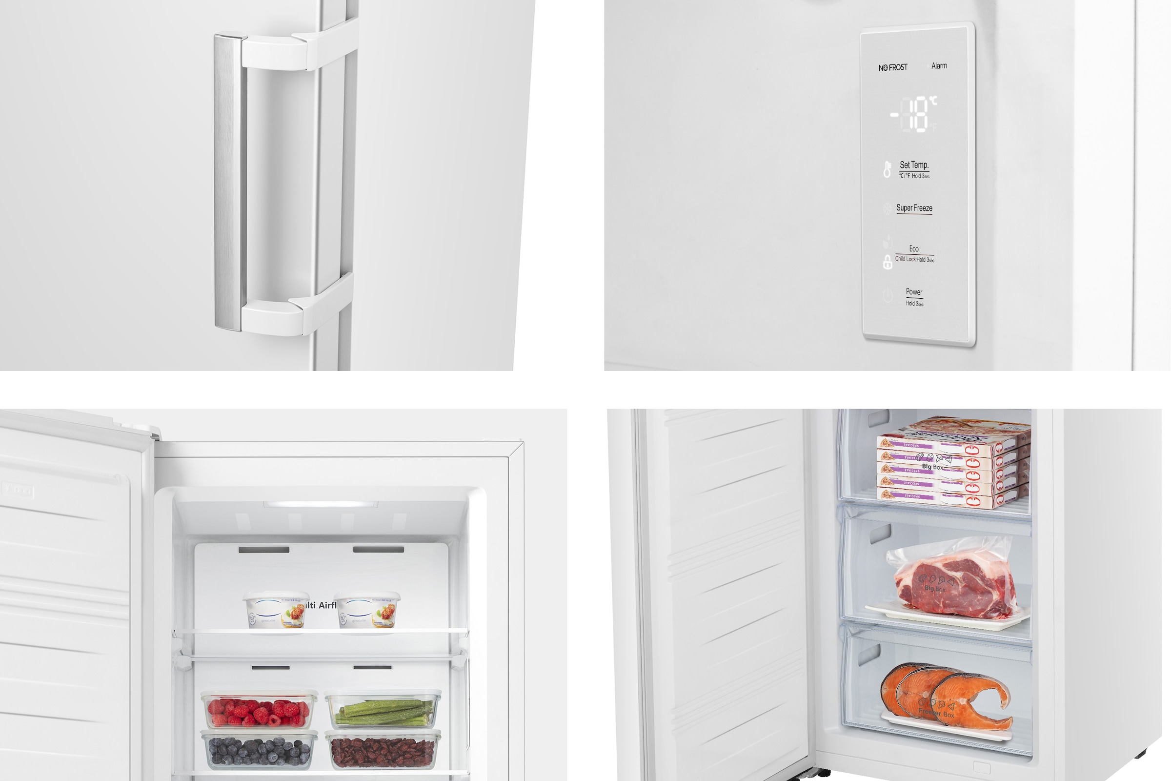 Hisense Gefrierschrank »FV298N4AWC«, 172 cm hoch, 59,5 cm breit, LED Display