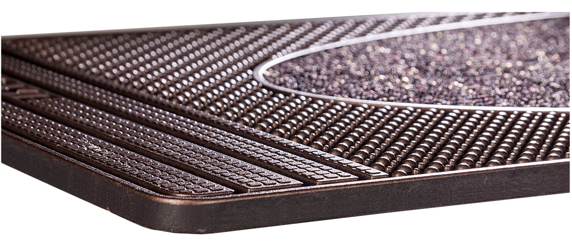 Home2Fashion Fußmatte »CenterClean«, rechteckig, 8 mm Höhe, schmale Schmutzfangmatte, strapazierfähig, In- und Outdoor geeignet