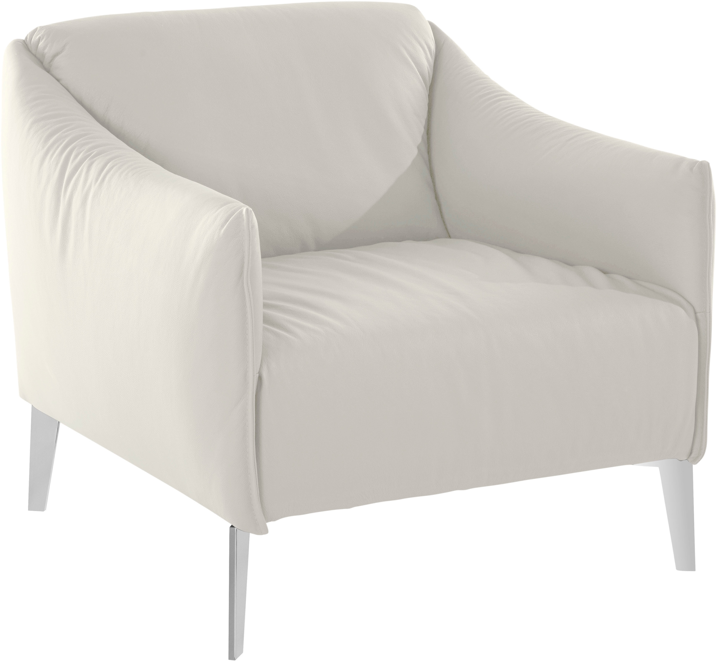 W.SCHILLIG Cocktailsessel »sally Designsessel, Loungesessel,«, mit Metall-Winkelfüßen in Chrom glänzend