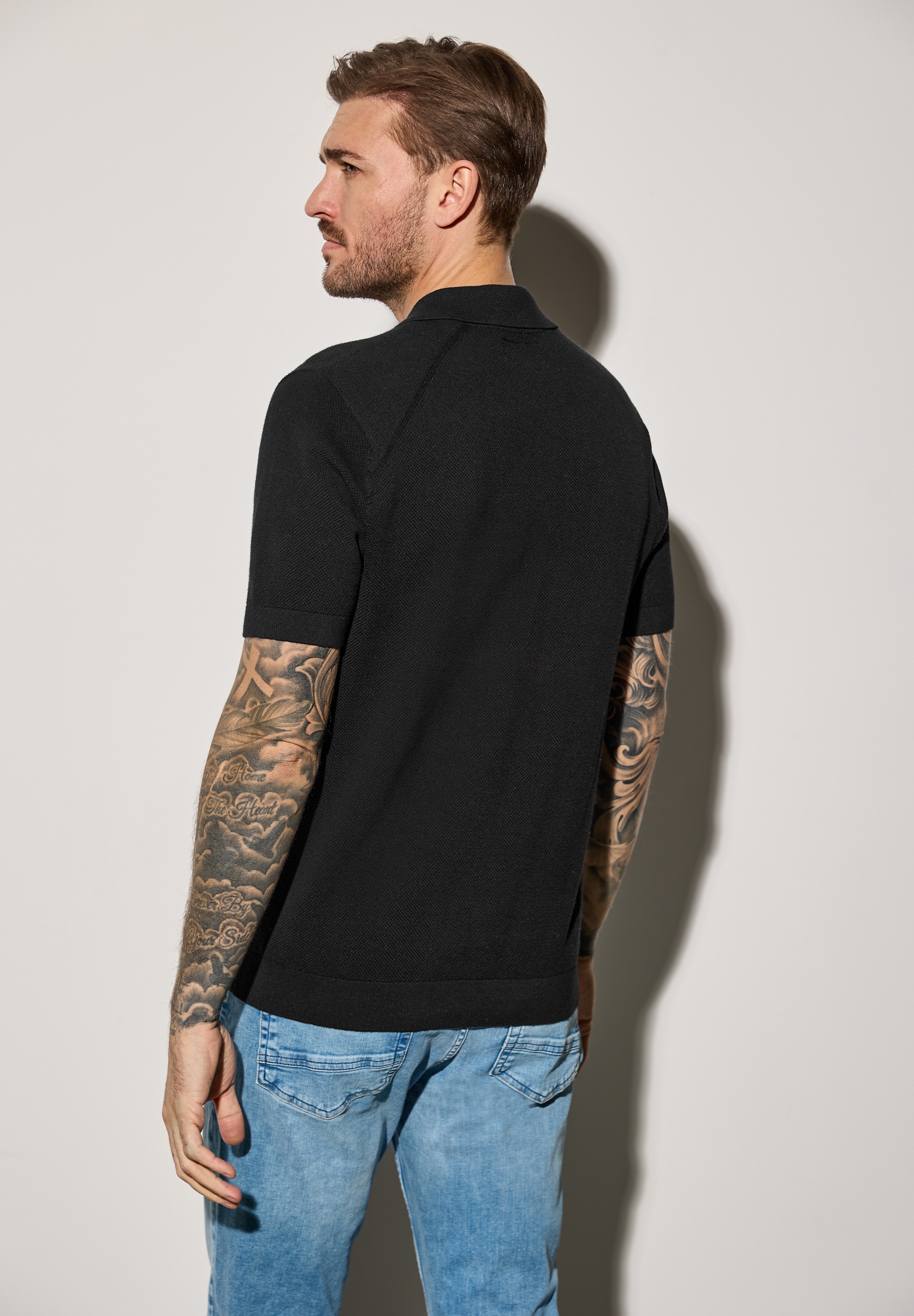 STREET ONE MEN Poloshirt, im soften Baumwoll-Mix