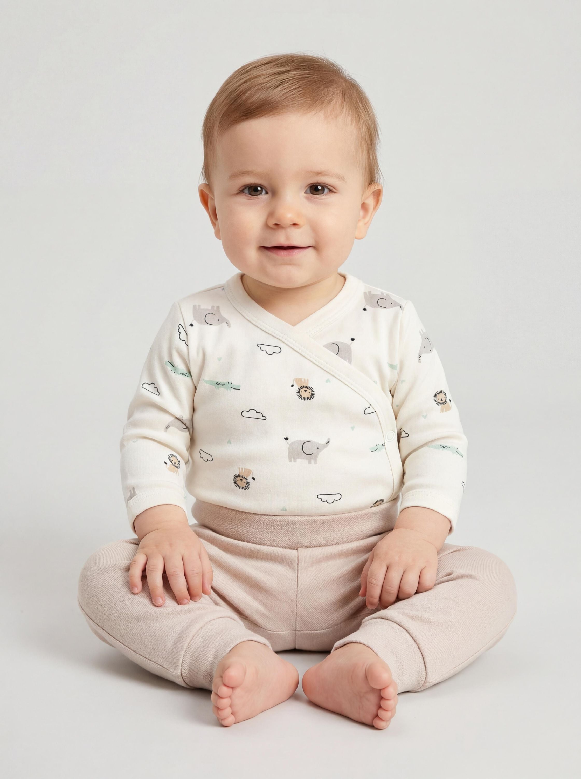 TupTam Wickelshirt »Wickelshirt Baby Jungen Langarm Wickelshirt 5er Set«