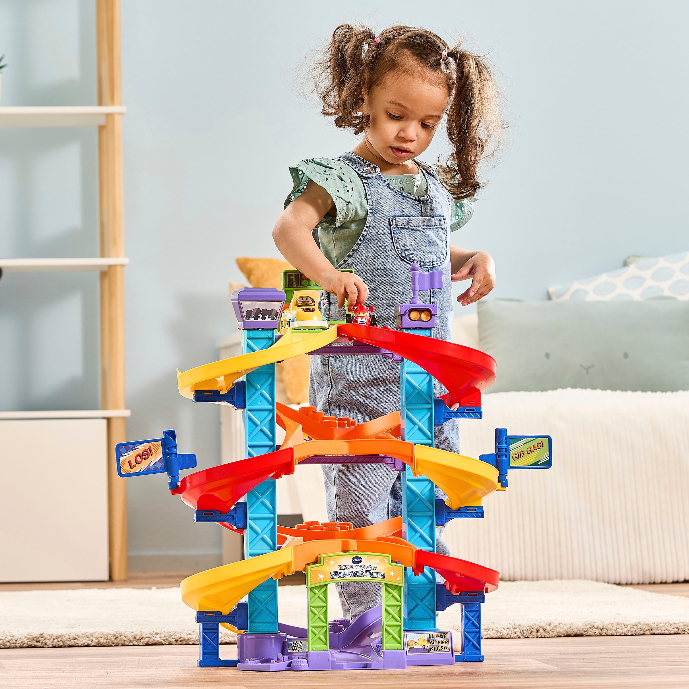 Vtech® Spiel-Gebäude »Tut Tut Baby Flitzer - Zickzack-Turm«, inkll. Tut Tut Baby Flitzer Rennauto