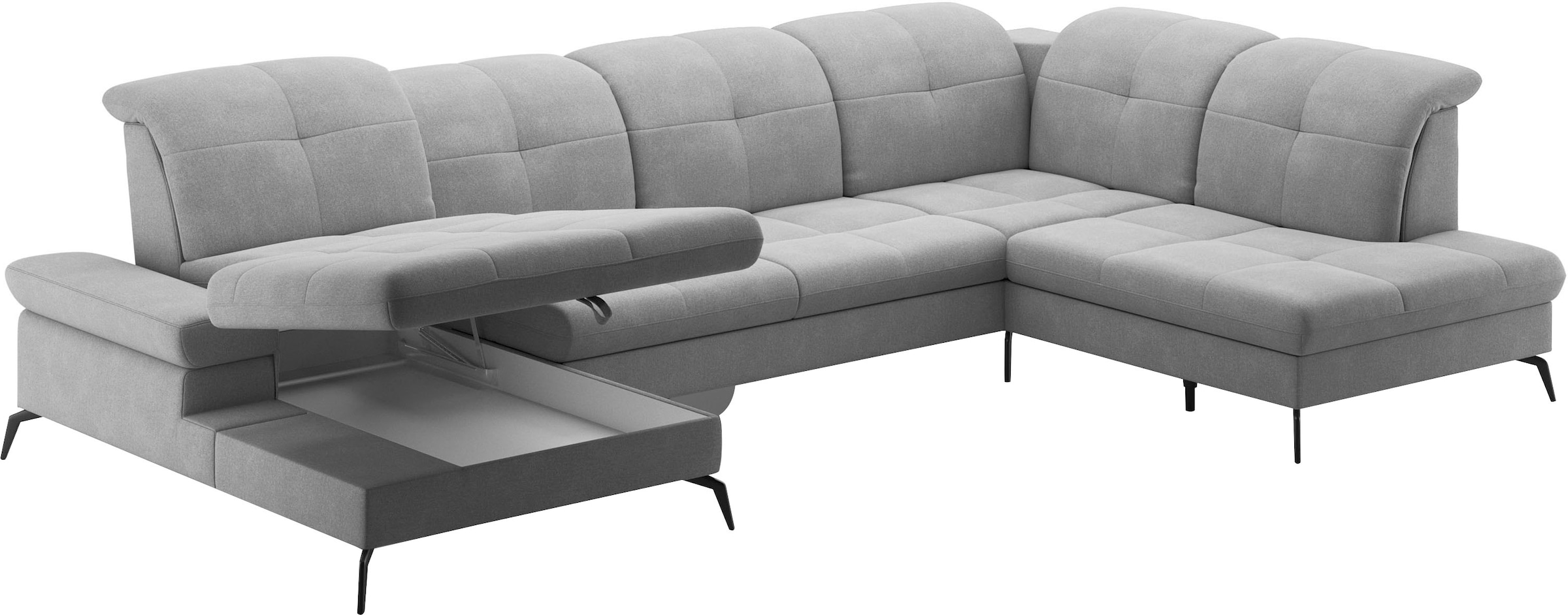 sit&more Wohnlandschaft »Amica«, inkl Sitztiefenverstellung und Armteilverstellung
