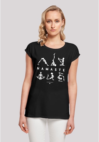 F4NT4STIC Marškinėliai »Namaste Yoga Skelett Hal...