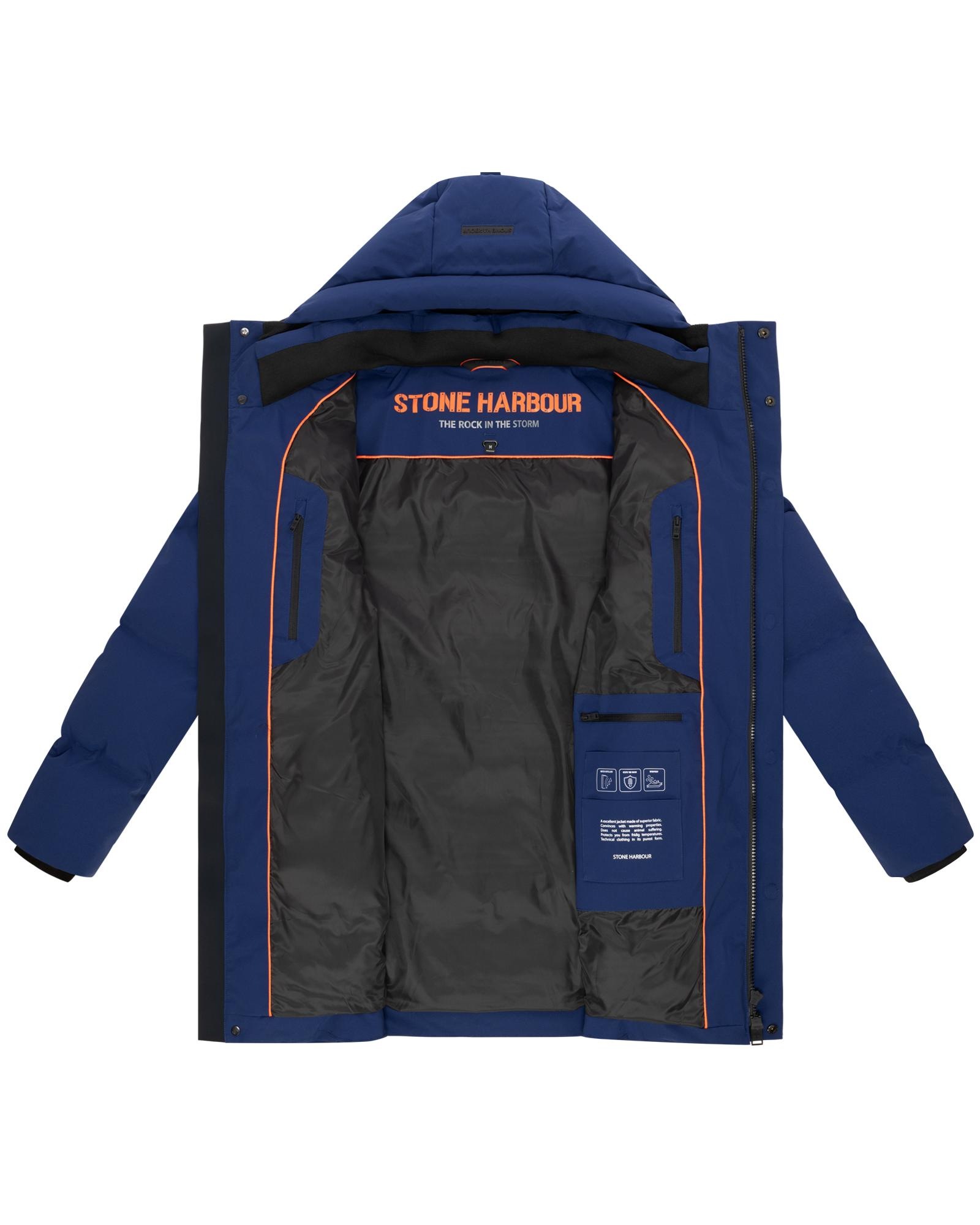 Stone Harbour Kurzmantel »Darianoo XX«, Kurzer Herren Steppmantel mit Kapuze
