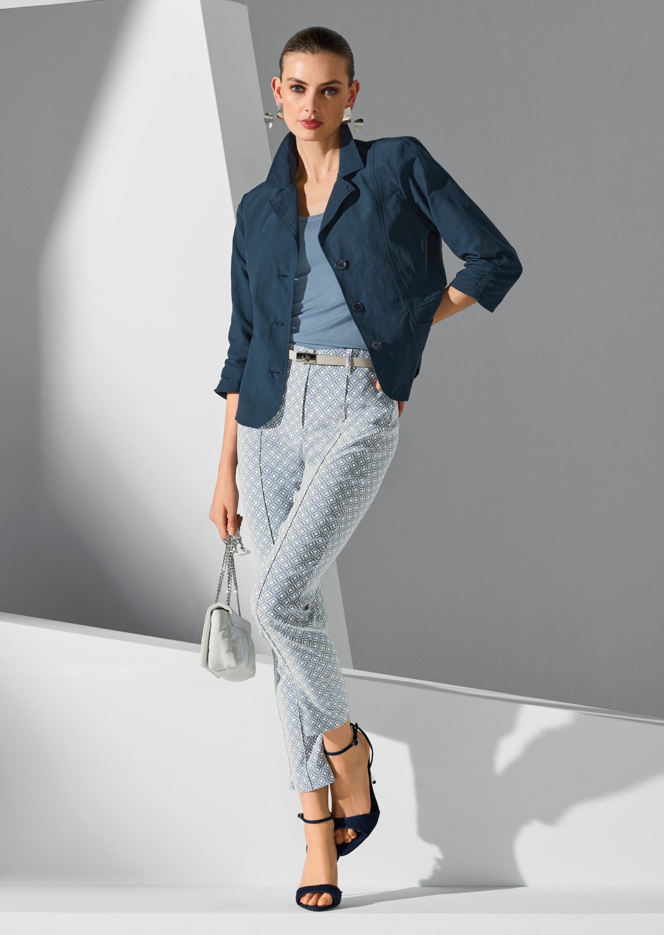 MADELEINE Langarmshirt »Shirtjacke Sommerleichte Jacke mit Reverskragen«