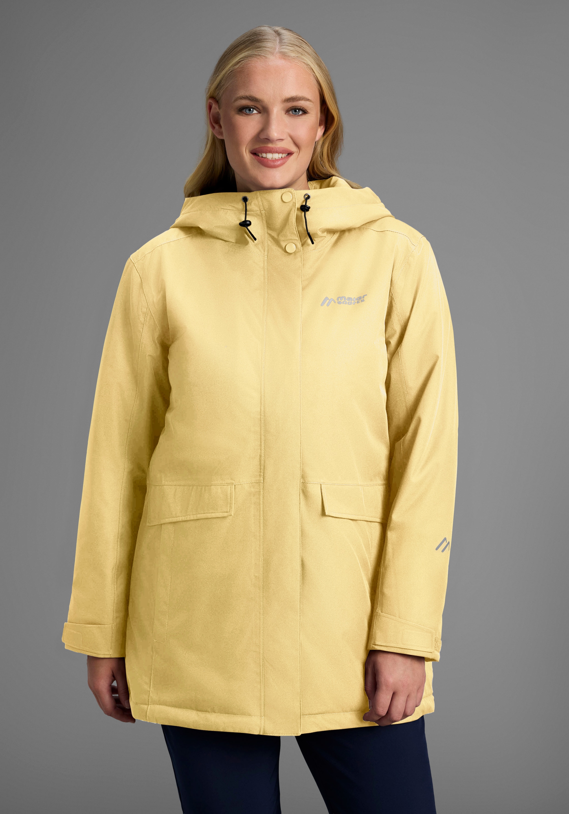 Maier Sports Winterjacke "DA-MANTEL MTEX EL. LISBON COAT" wasser- und winddicht, atmungsaktives Material, aus Polyester