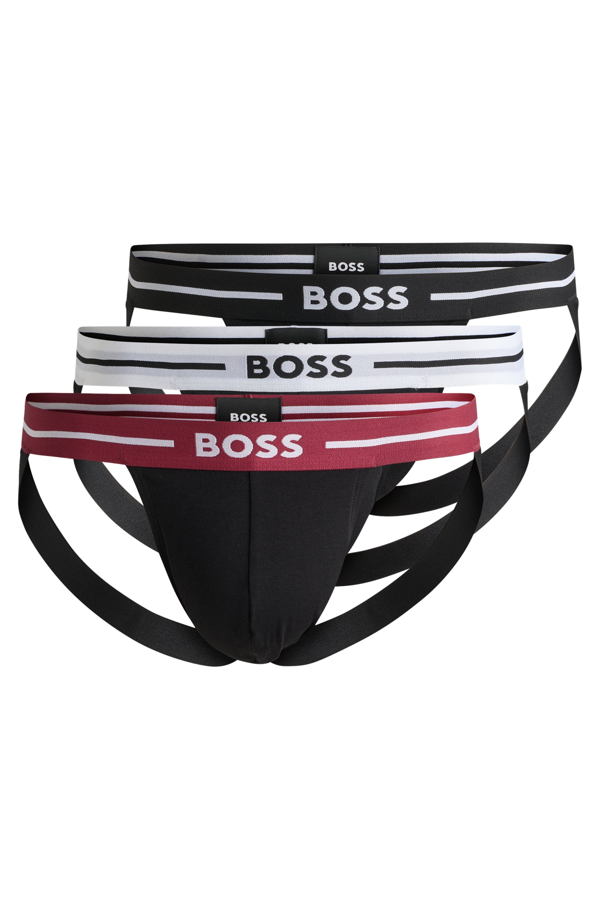 Thumbnail - BOSS String "Jockstrap 3P Bold" Packung, 3er-Pack, 3 Stk. tlg., mit elastischem Bund