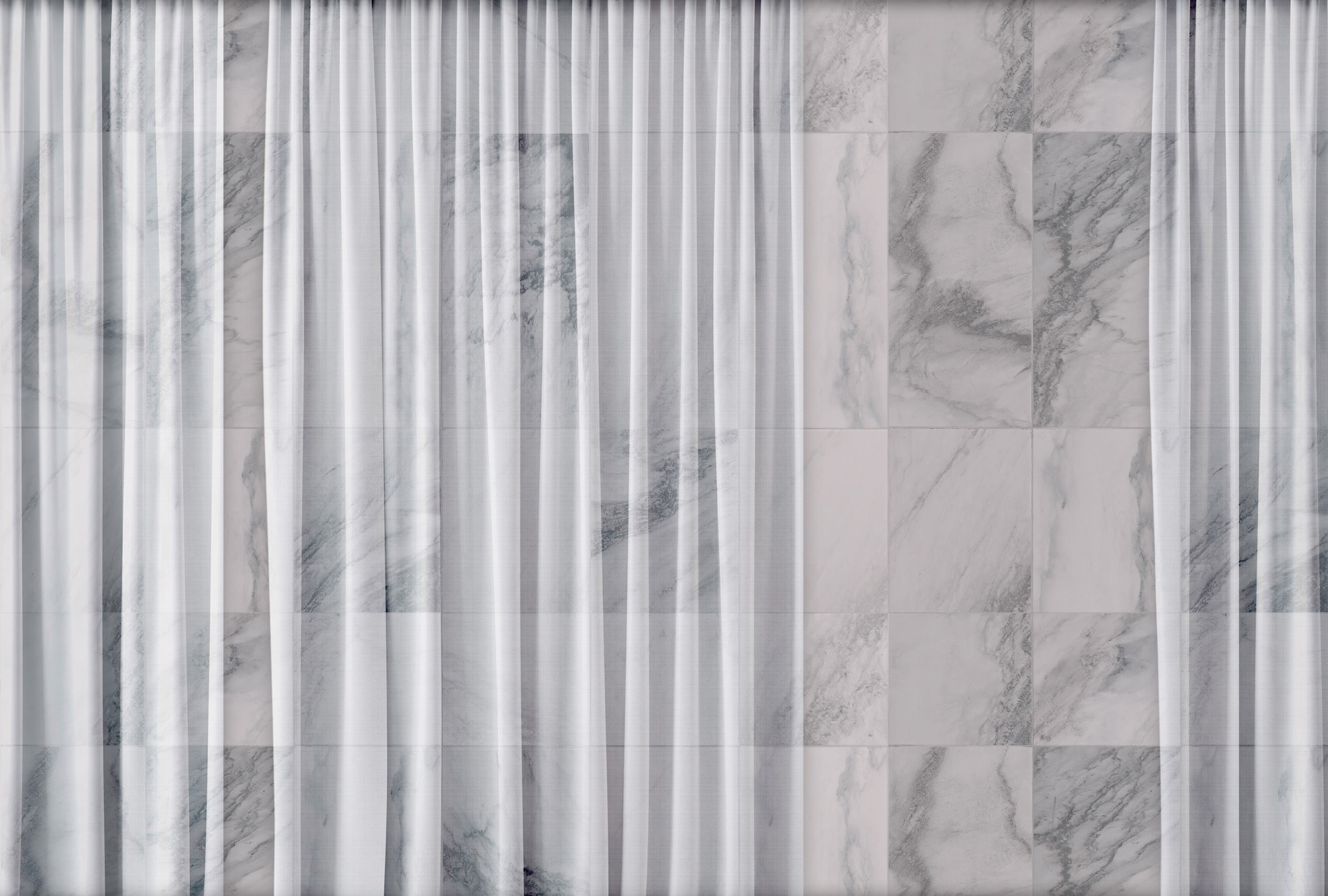 living walls Vliestapete "Fototapete Marmoroptik Vorhang Elegant modern" matt glatt