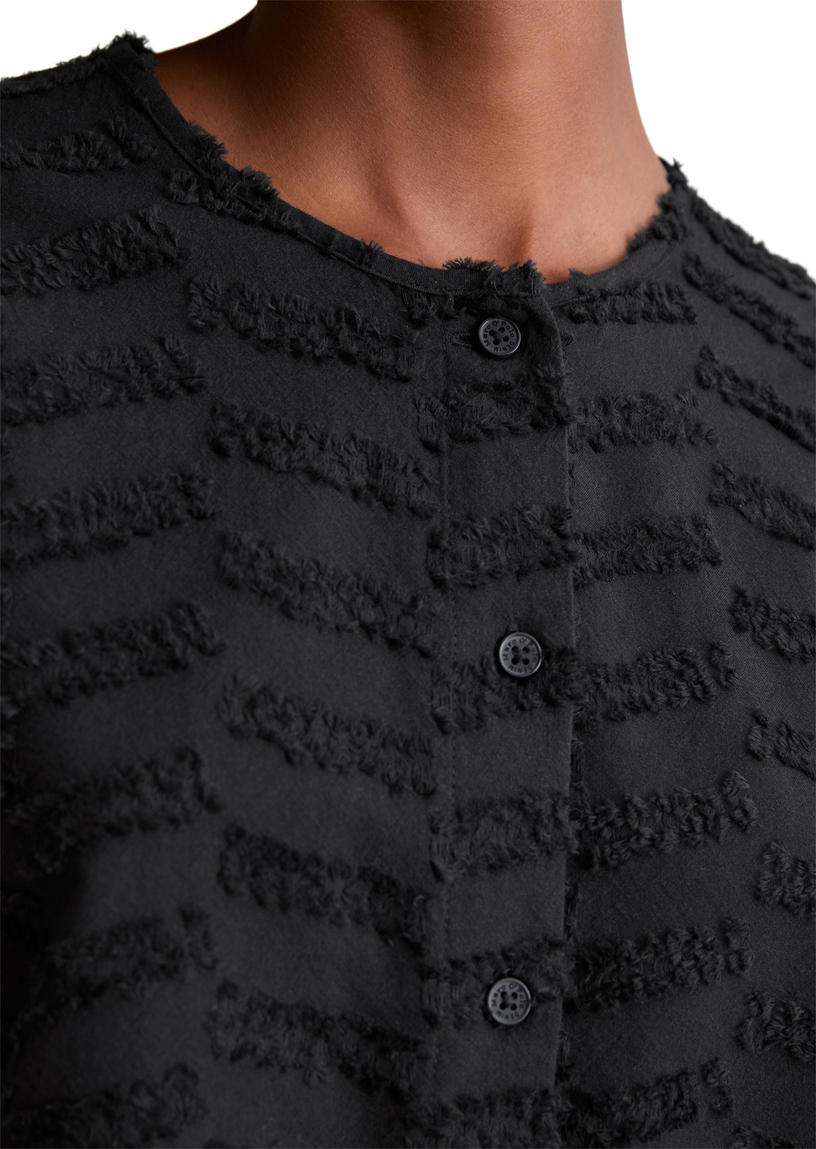 Marc O'Polo DENIM Langarmbluse »aus Baumwoll-Fil Coupé«