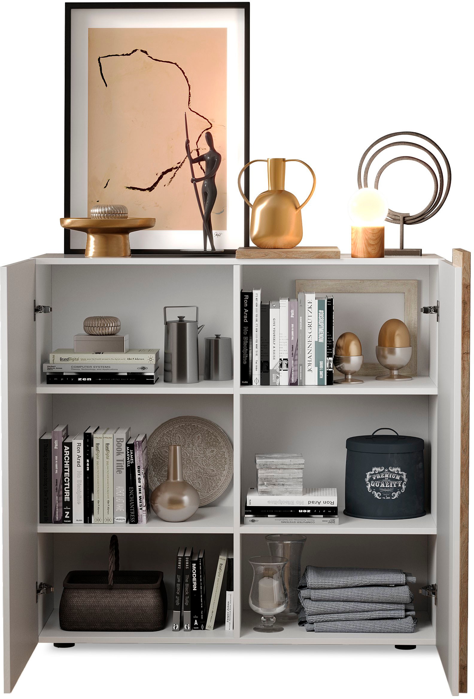 Home affaire Highboard "Venus, Kommode" Höhe 113 cm, Breite 121 cm günstig online kaufen