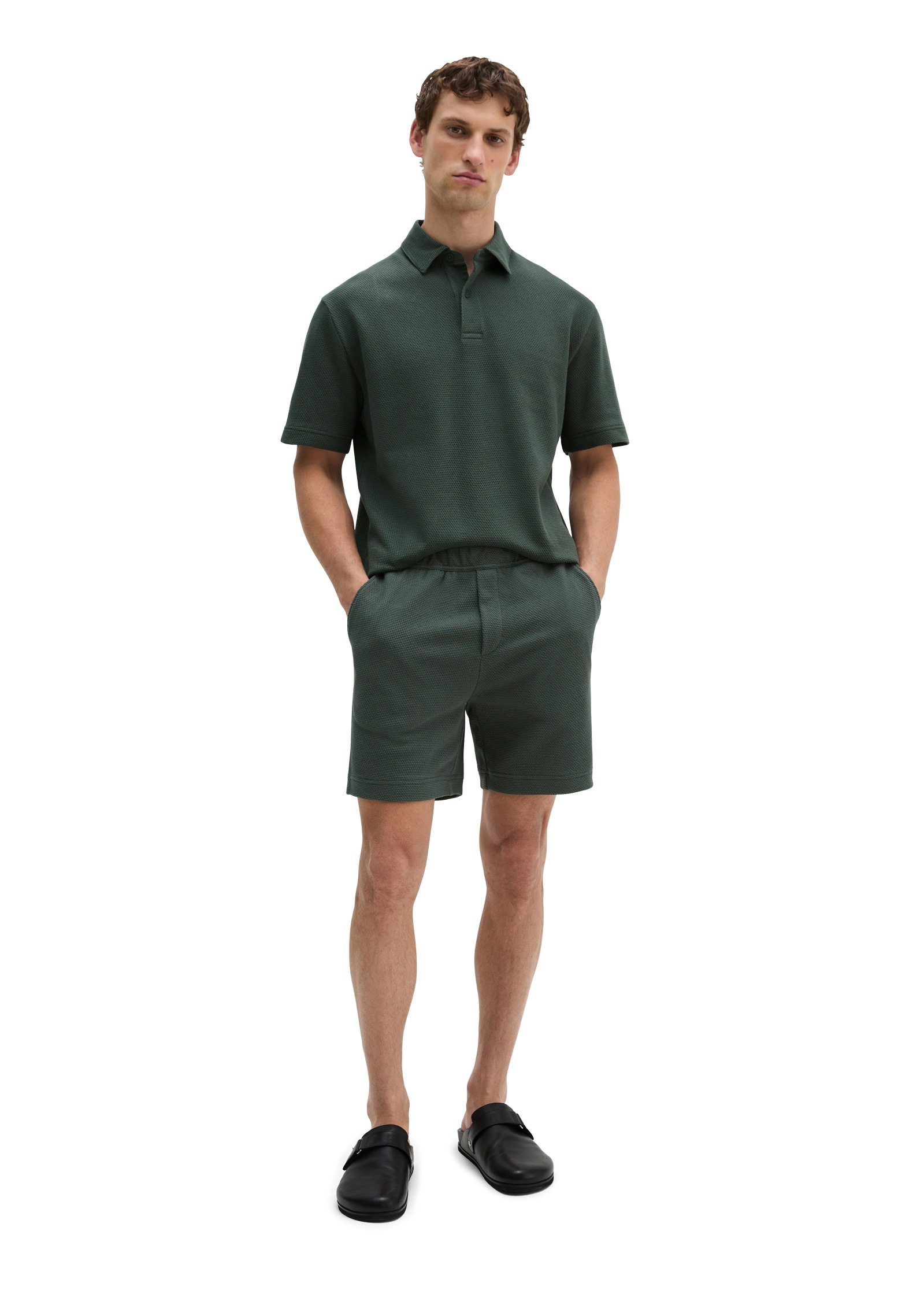 Marc O'Polo Shorts »mit feiner Waffel-Struktur«