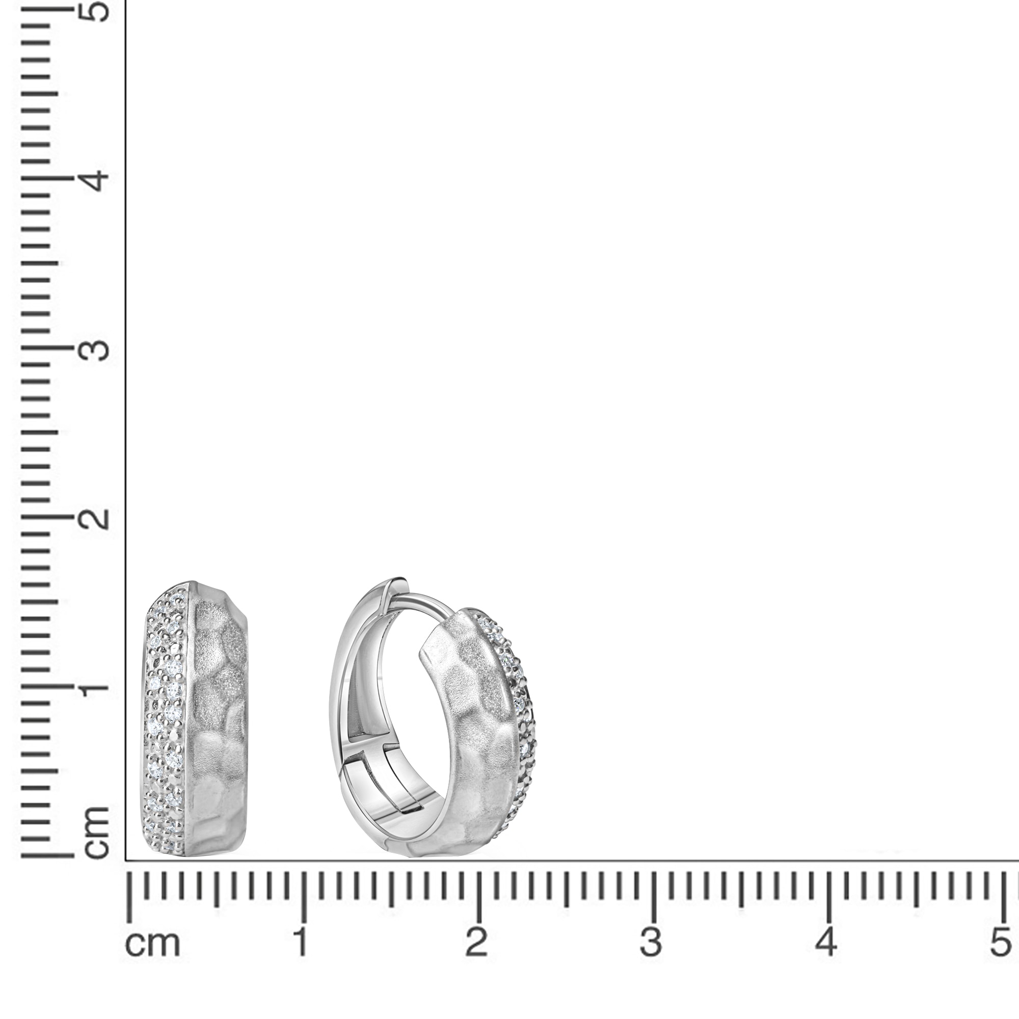 Vivance Paar Creolen »925-Sterling Silber rhodiniert«