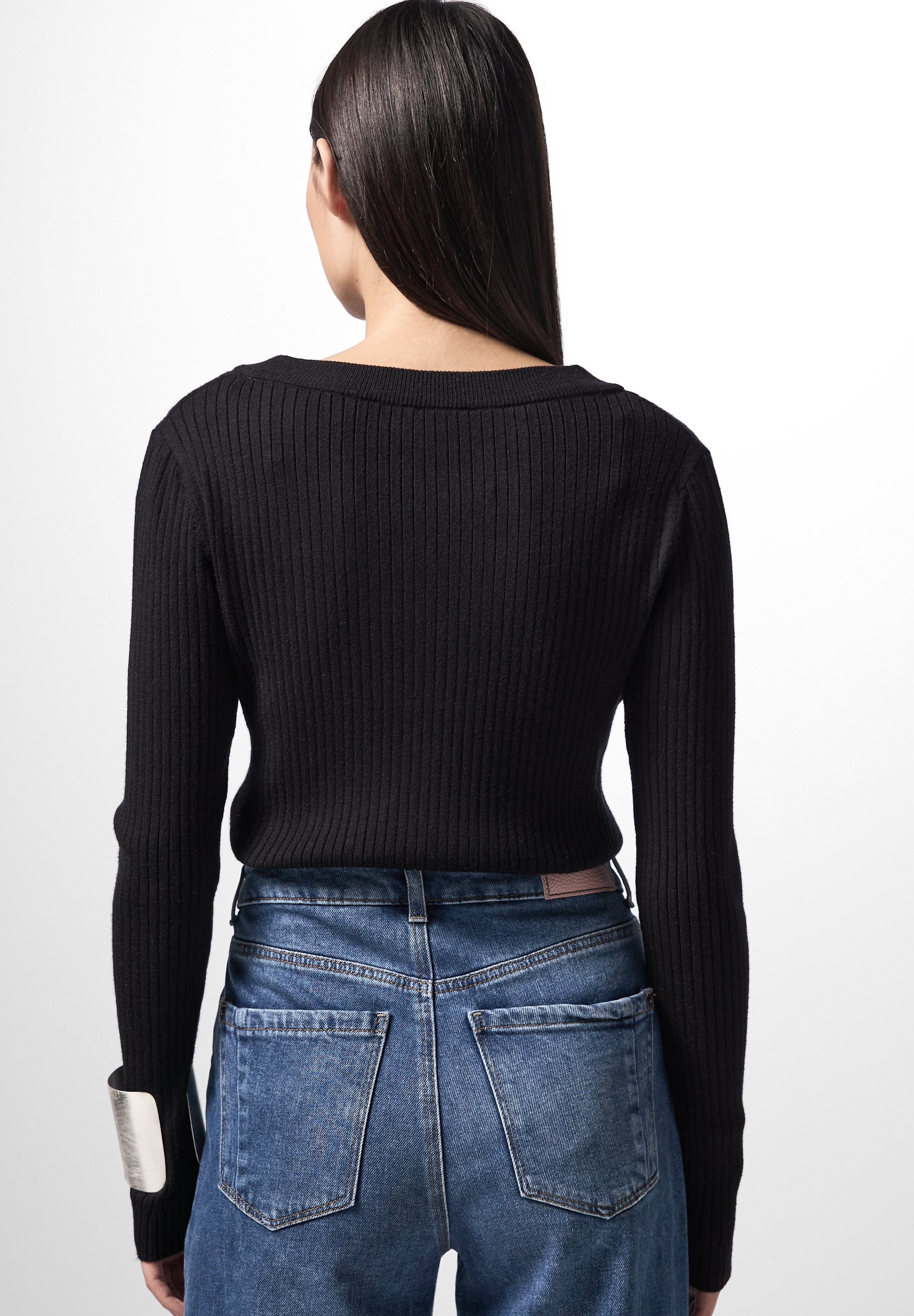 STREET ONE STUDIO Sweatshirt, aus softem Materialmix