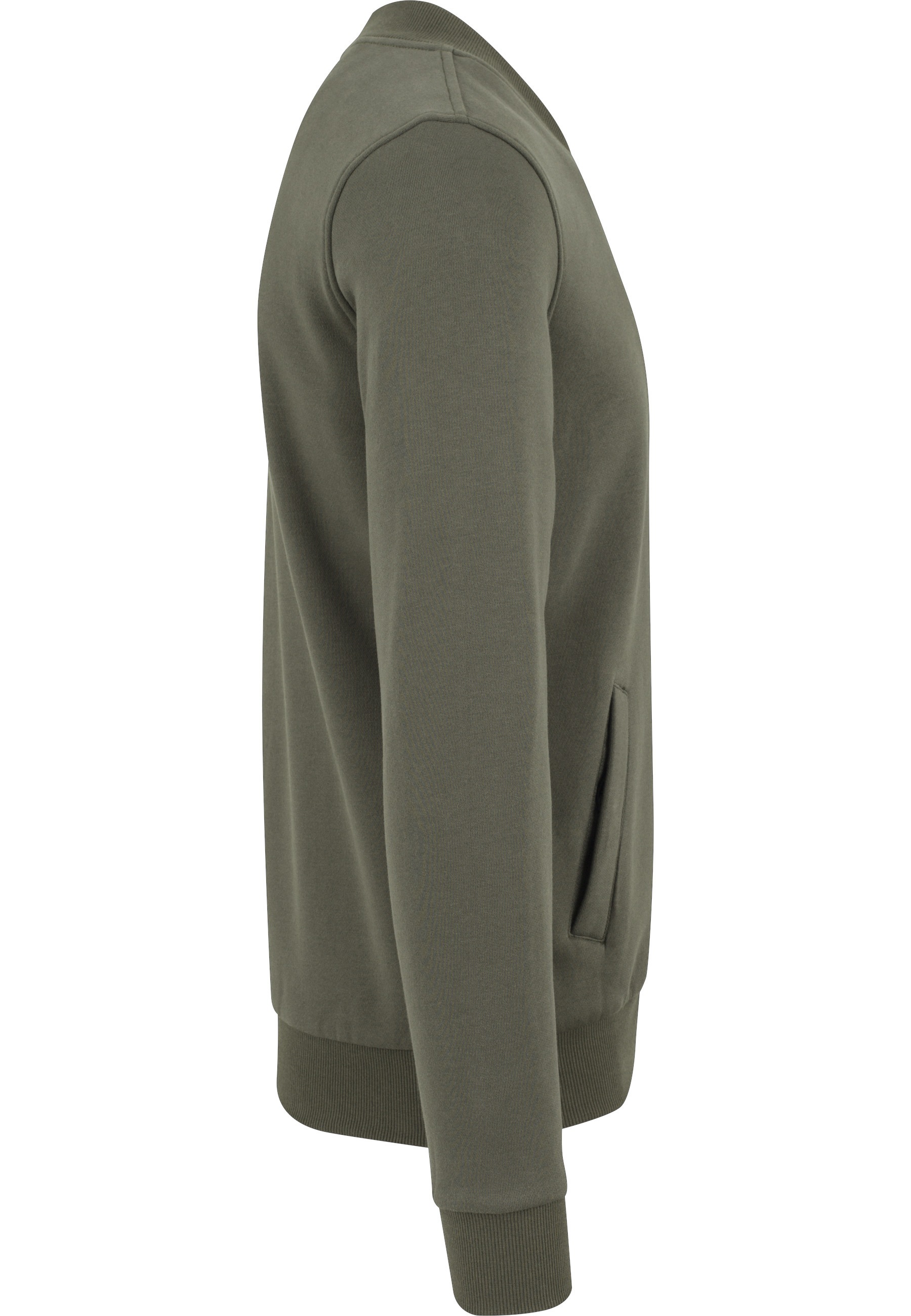URBAN CLASSICS Anorak »Urban Classics Herren Sweat Bomber Jacket« 1 Stk. tlg. ohne Kapuze