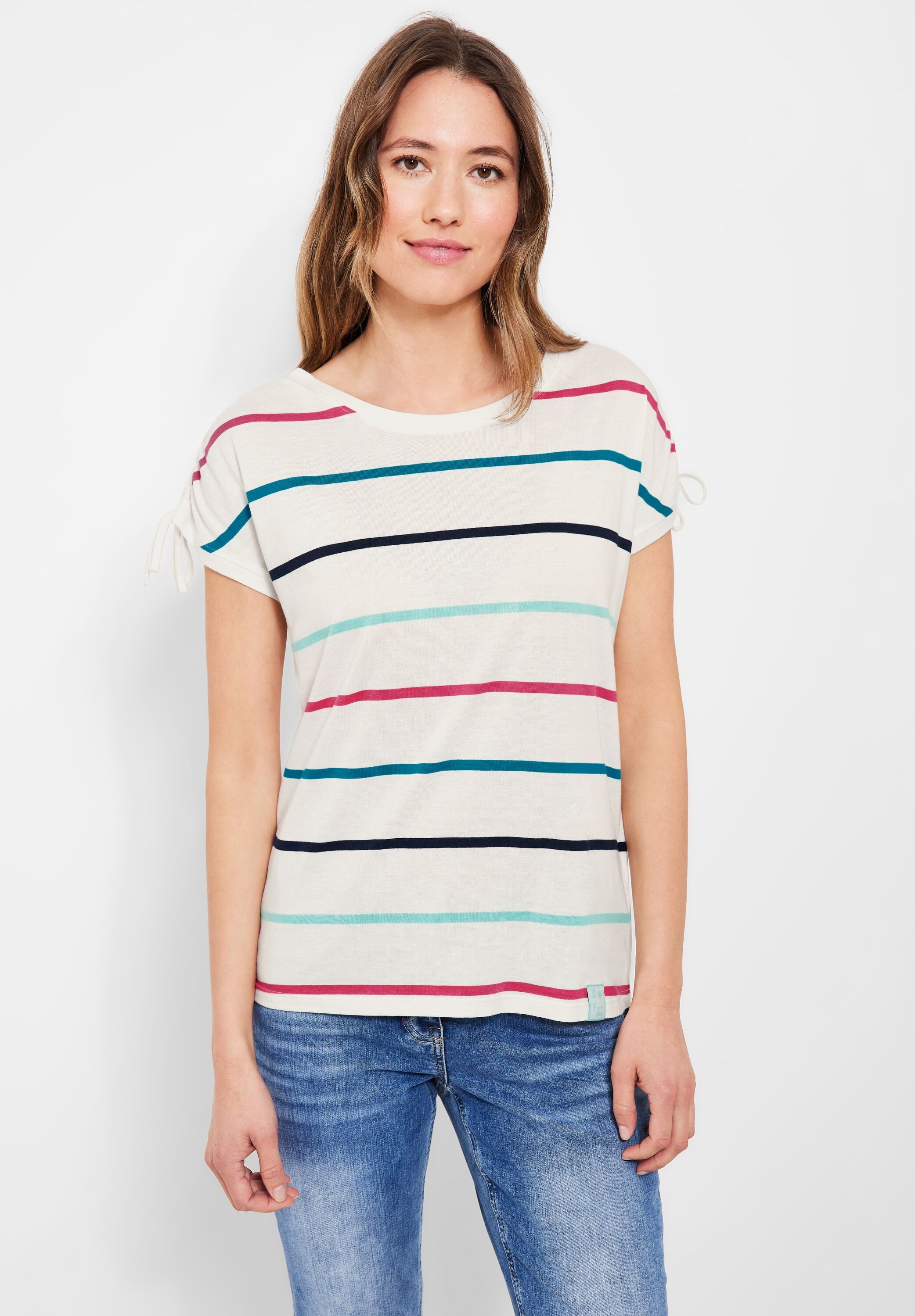 Cecil Rundhalsshirt mit Rundhalsausschnitt