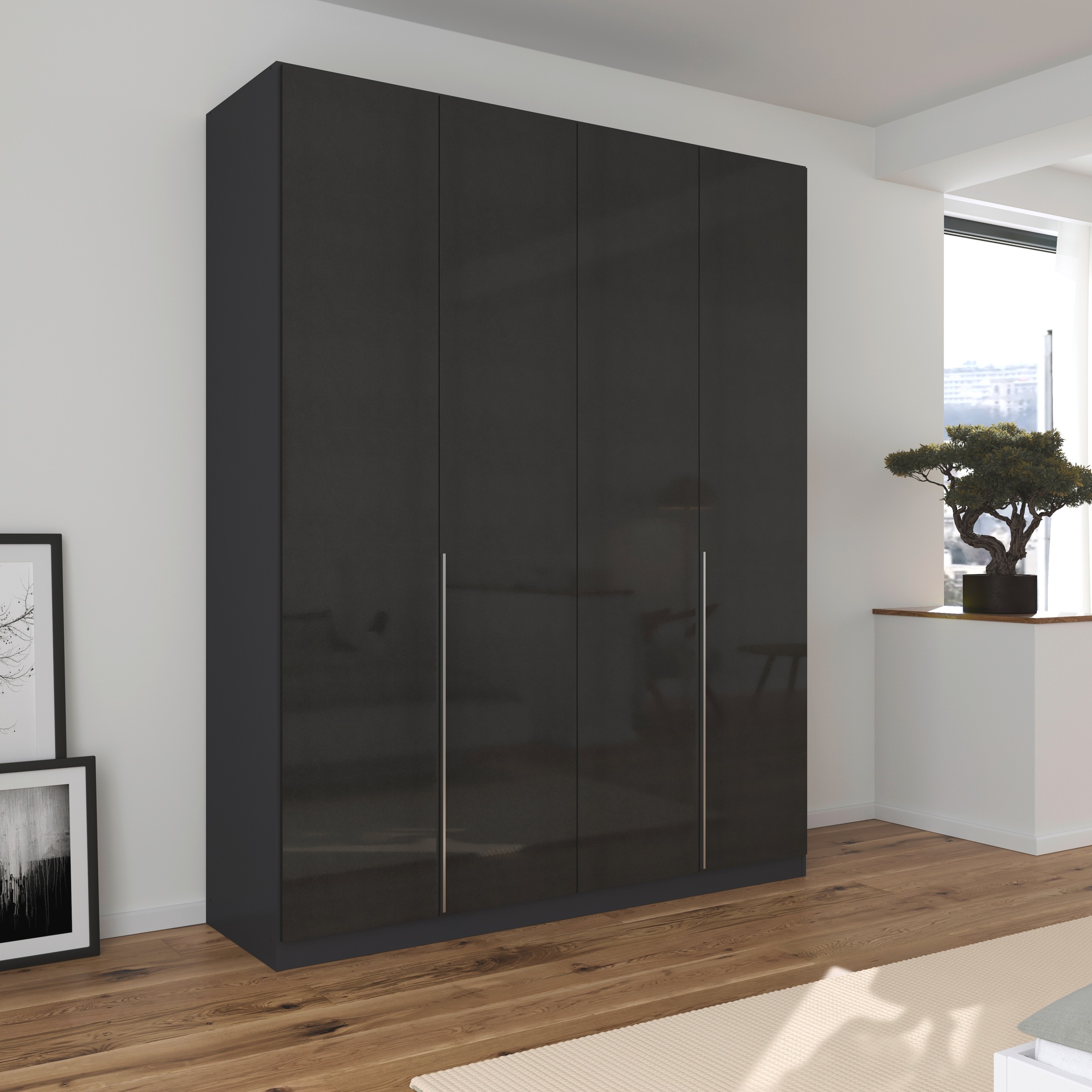 Thumbnail - OTTO home Drehtürenschrank "Kleiderschrank Schrank Garderobe AGORDO TOPSELLER Schlafzimmer" in zwei Griff-Farben, Breite...