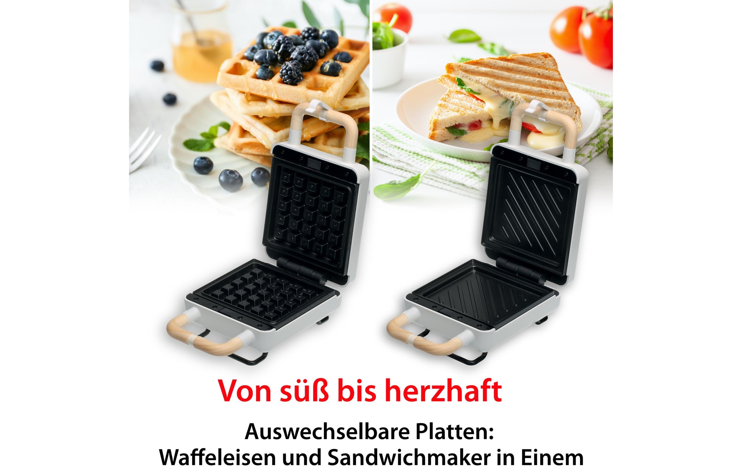 ADE Waffeleisen »Weiss« 600 W