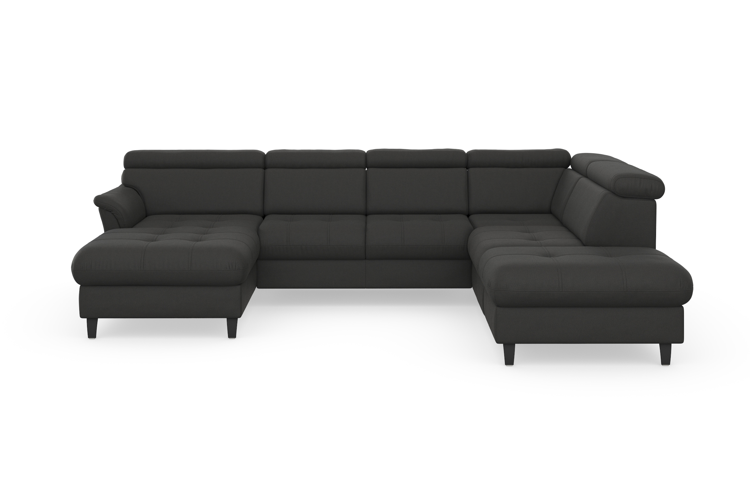 sit&more Wohnlandschaft "Marano U-Form" inklusive Kopfteilverstellung, optional Schlaffunktion & Bettkasten