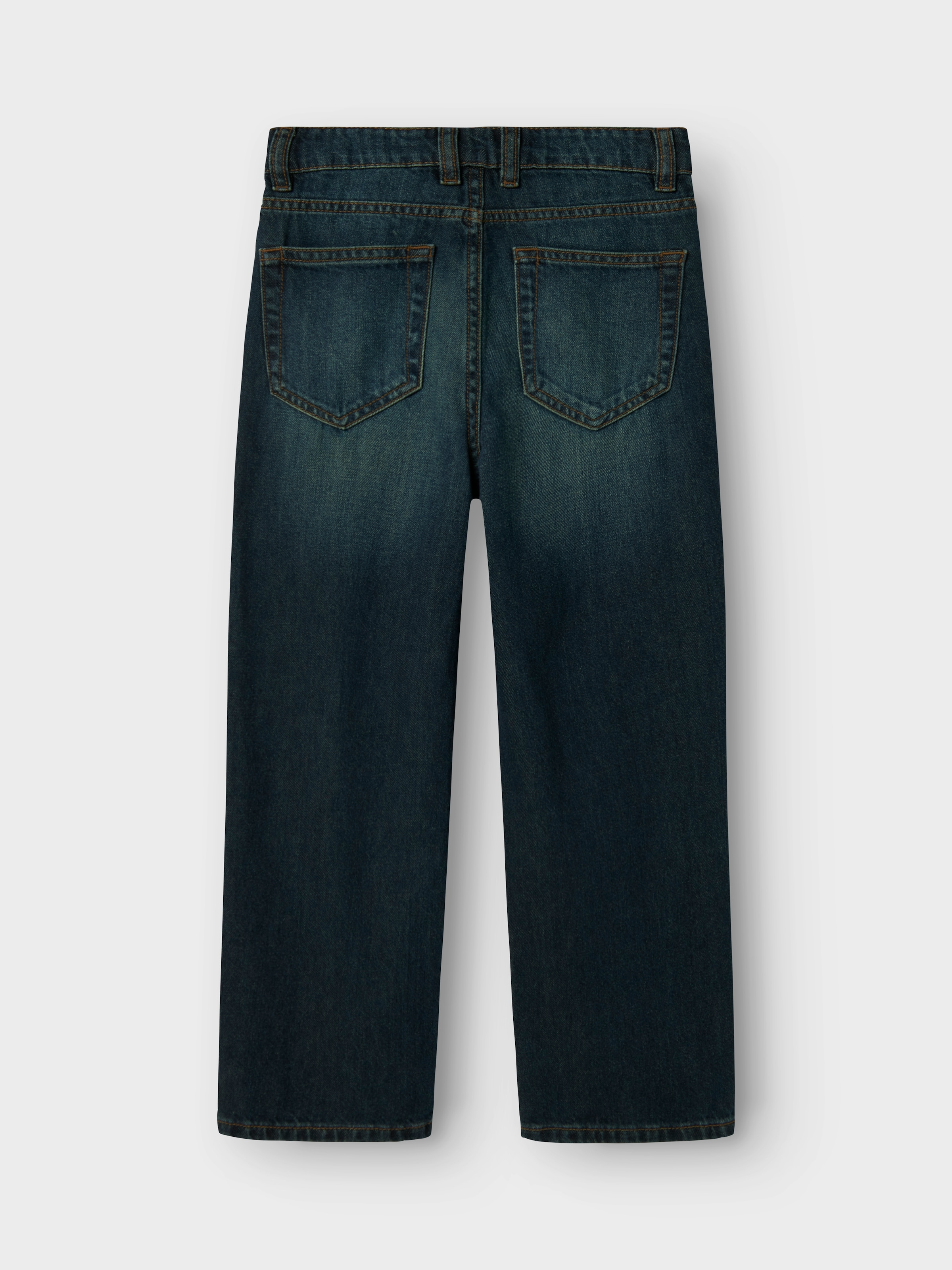 Name It Straight-Jeans »NKFROSE für Mädchen mit High Waist und weitem Bein«, unifarben, casual, loose fit, Baumwollmischung, Denim