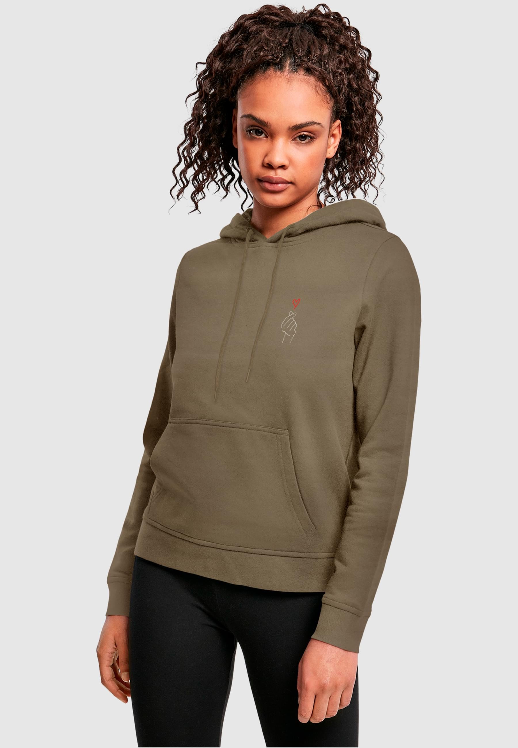 Merchcode Kapuzenpullover »Merchcode Damen Ladies K Heart Basic Hoody«, (1 tlg.)