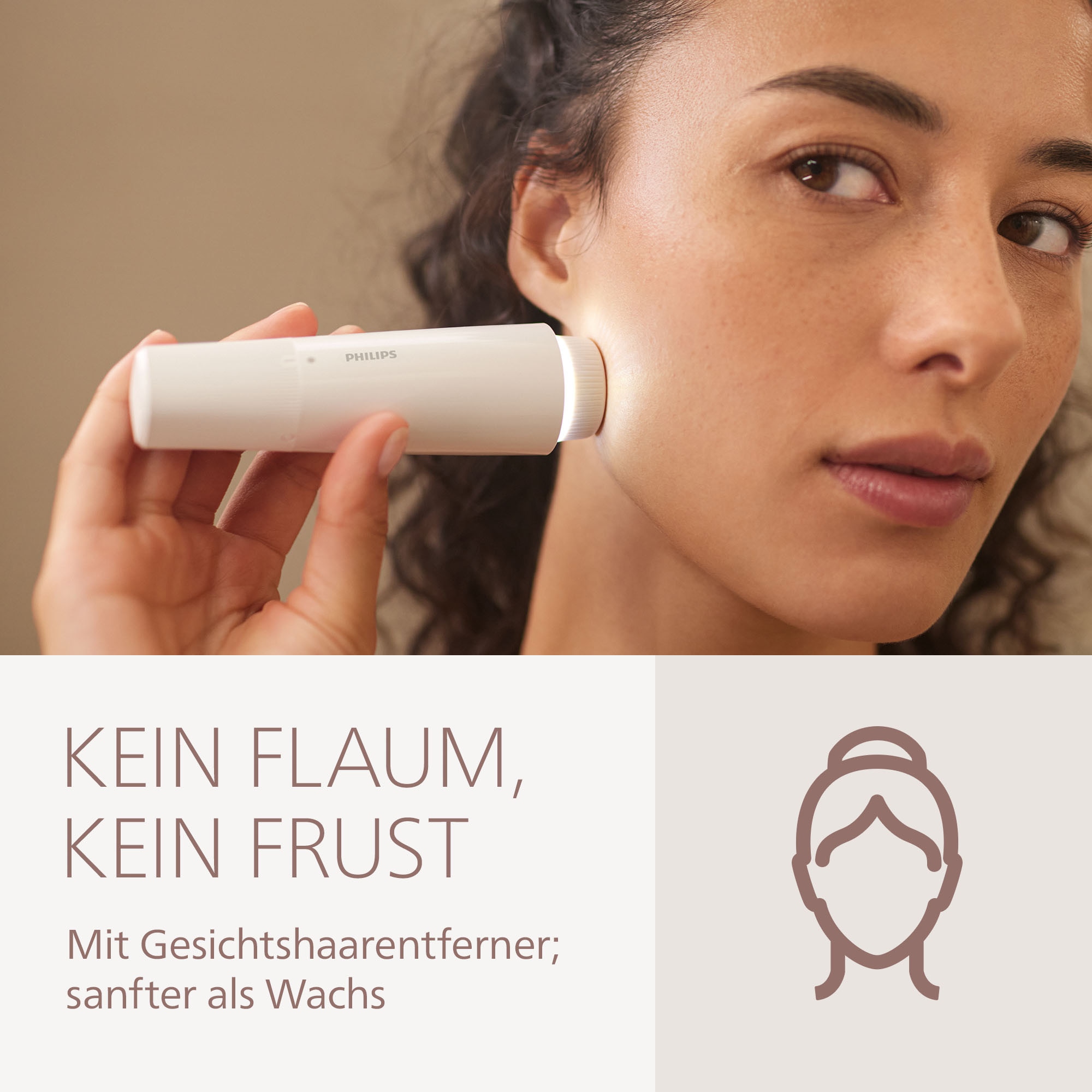 Philips Elektrorasierer »Lady Shaver Series 8000«, 3 St. Aufsätze, kabelloser Rasierer, nass und trocken, inkl. Trimmeraufsatz