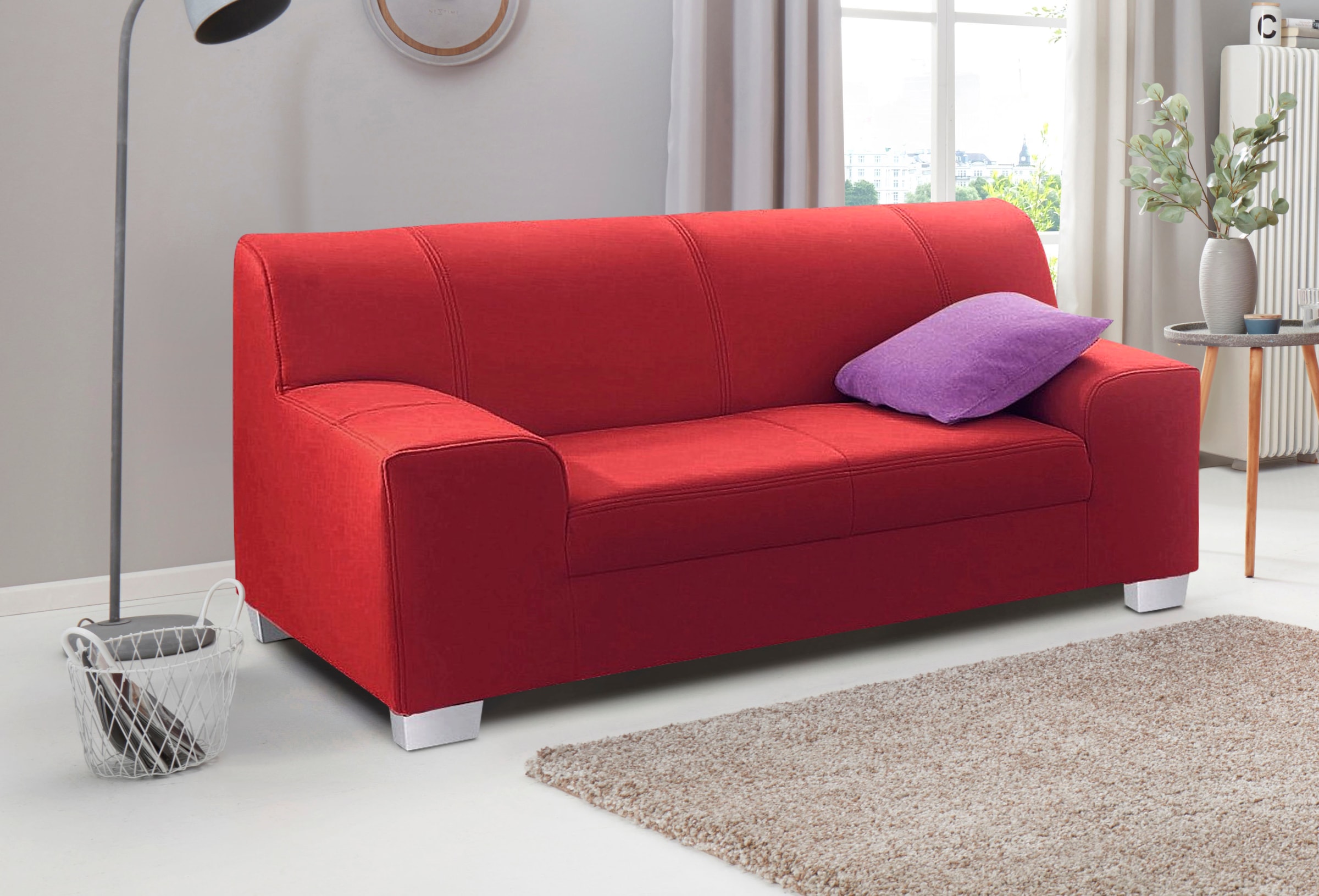 DOMO collection 2-Sitzer »Amando zeitlos und modern, komfortabel,«, in vielen Bezugsvarianten, auch in Leder