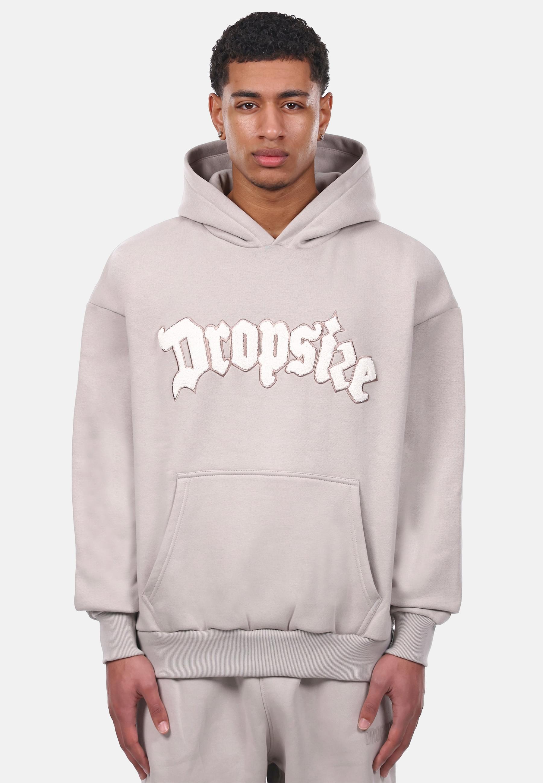 Dropsize Kapuzensweatshirt »Dropsize HEAVY OVERSIZE FROTTEE EMBO V2 HOODIE«, (1 tlg.)