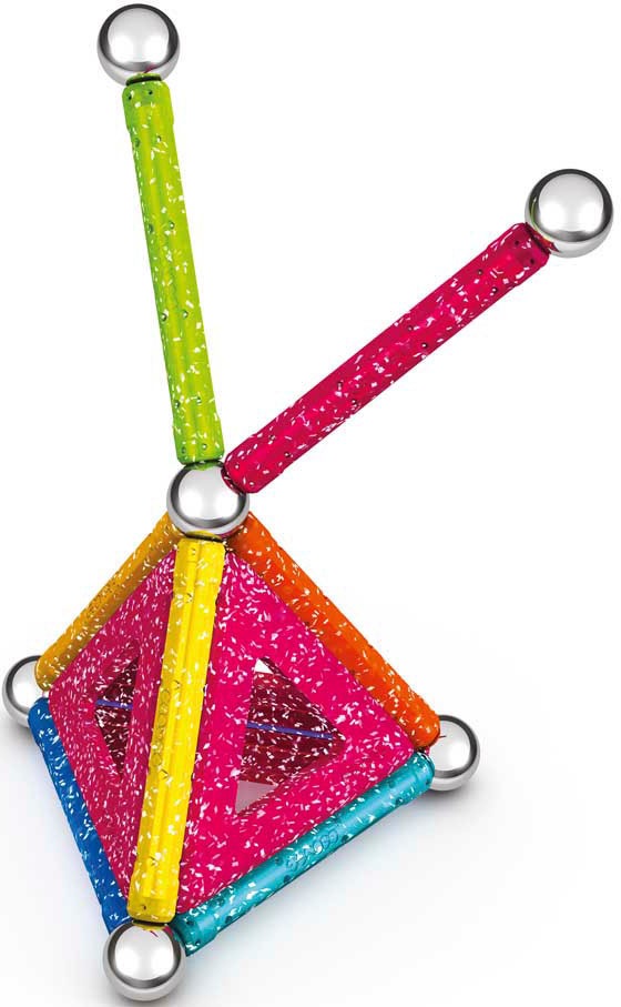 Geomag™ Magnetspielbausteine »GEOMAG™ Glitter Panels, Recycled«, (22 St.), aus recyceltem Material; Made in Europe