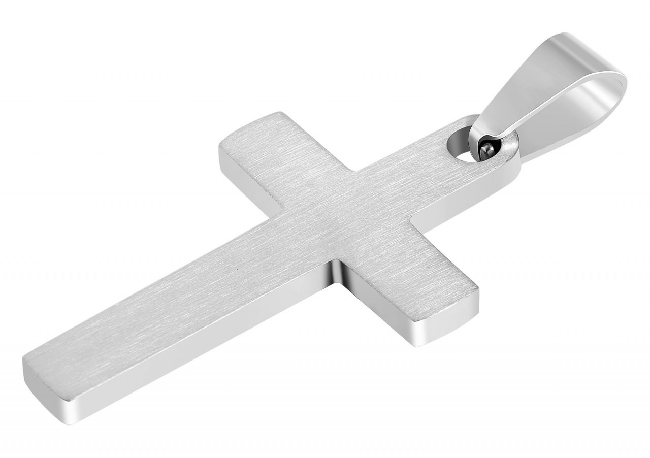 Adelia´s Kettenanhänger »stylischer Kreuz Anhänger aus Edelstahl«
