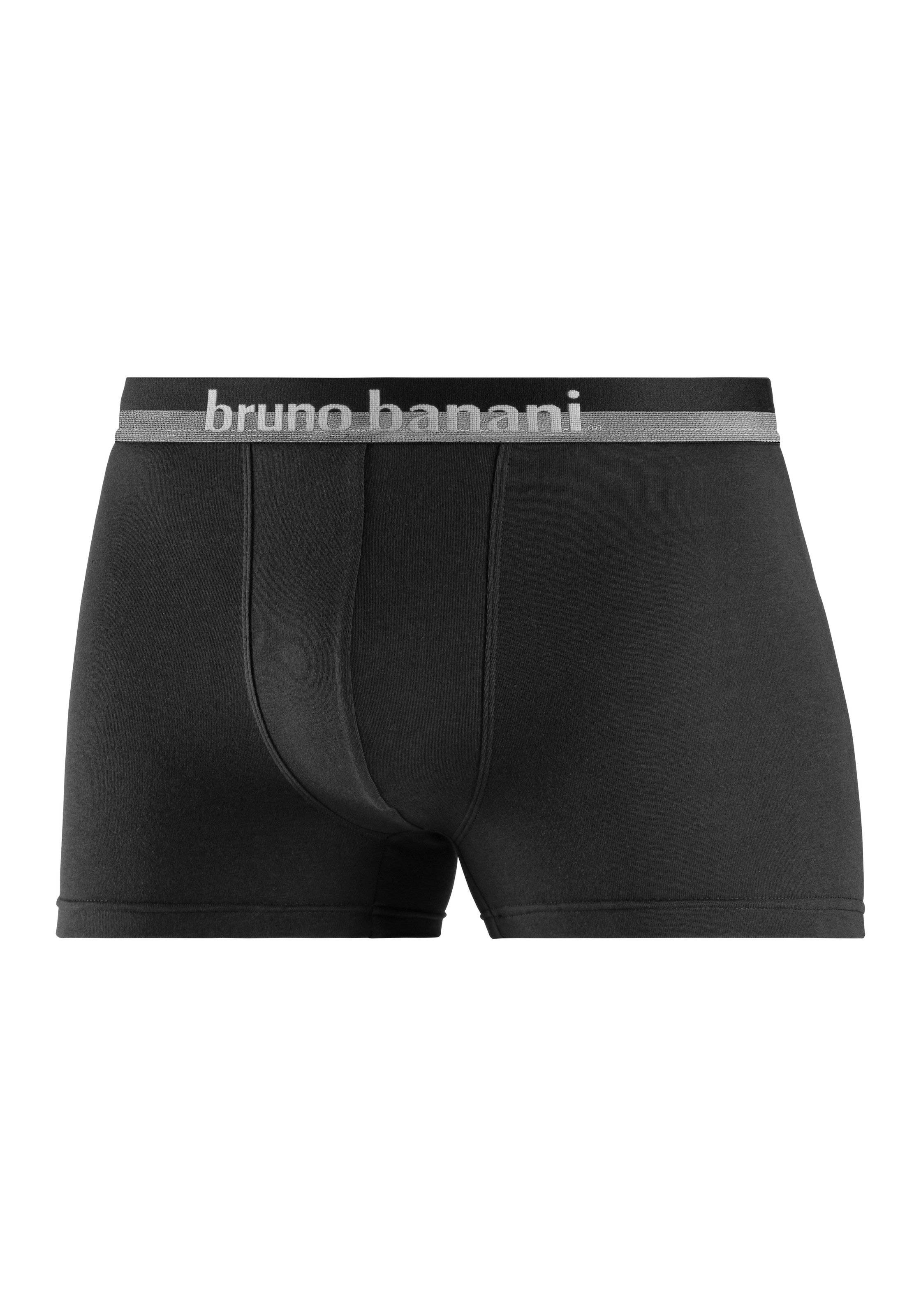 Bruno Banani Boxer »Boxershorts für Herren«, (Packung, 4 St.), mit erhabenem Logo-Druck auf dem Bund