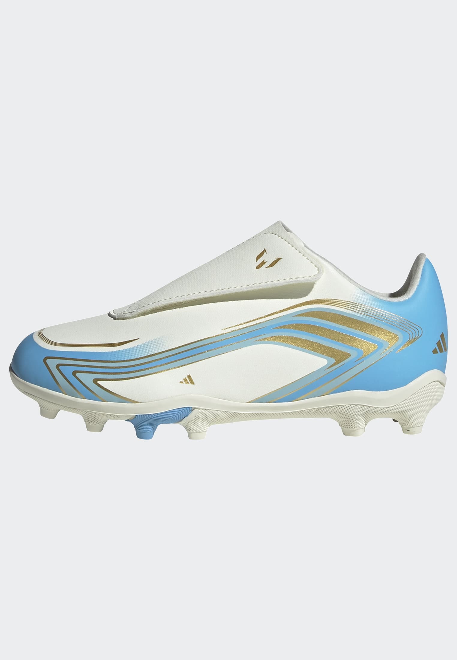adidas Performance Fußballschuh »F50 MESSI CLUB KIDS , KLETTVERSCHLUSS, FESTE BÖDEN/GEMISCHTE BÖDEN«  für viele verschiedene Böden geeignet, für Jugendliche & Kinder