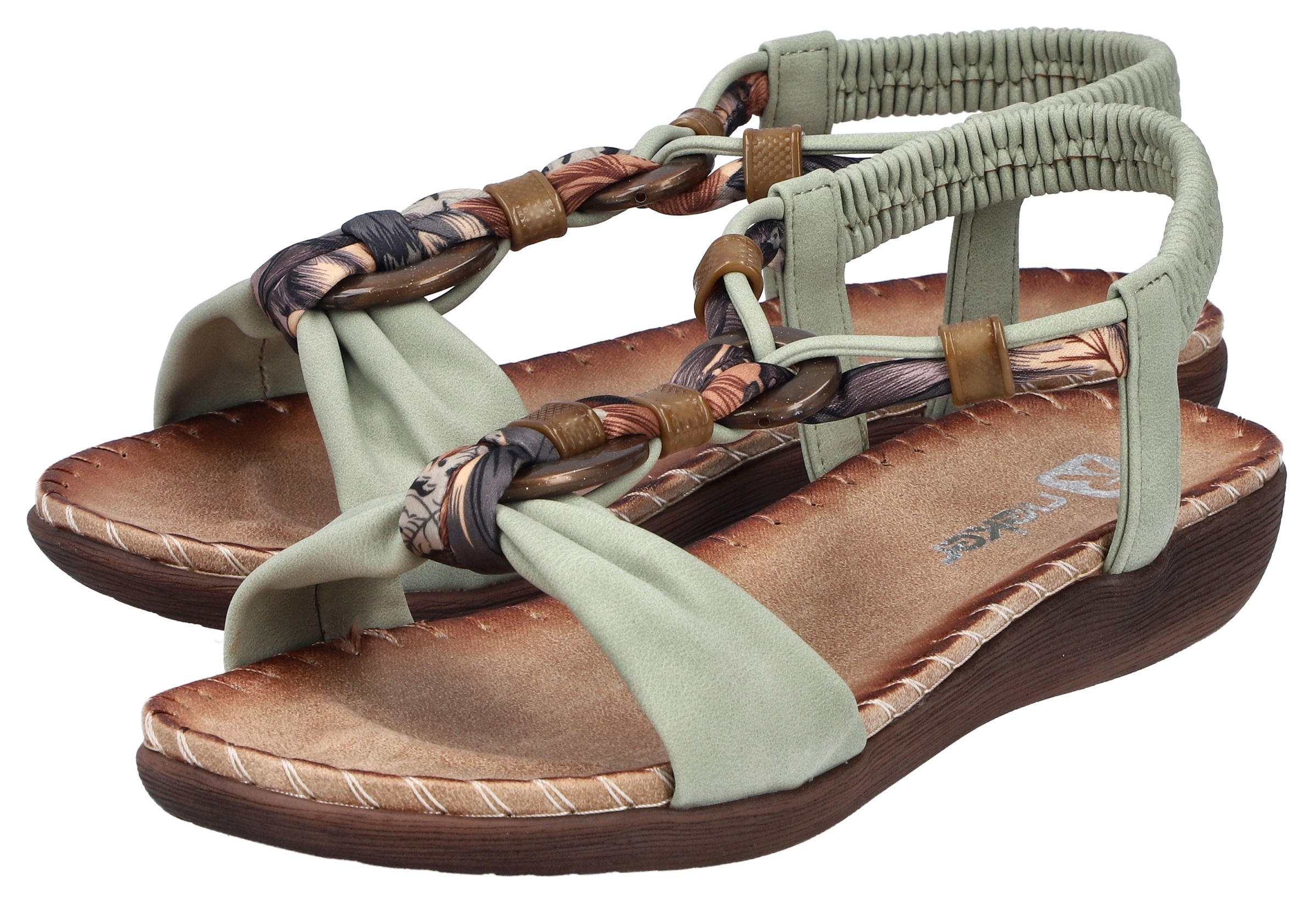 Rieker Sandale  Sommerschuh, Urlaubsschuh, Fersenriemchen mit Gummizug