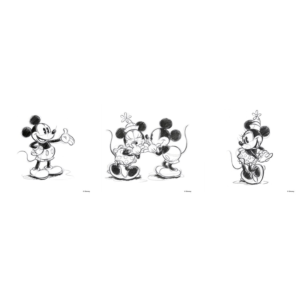 Art for the home Leinwandbild »Minnie und Mickey Mouse«, (Set, 3 St.)