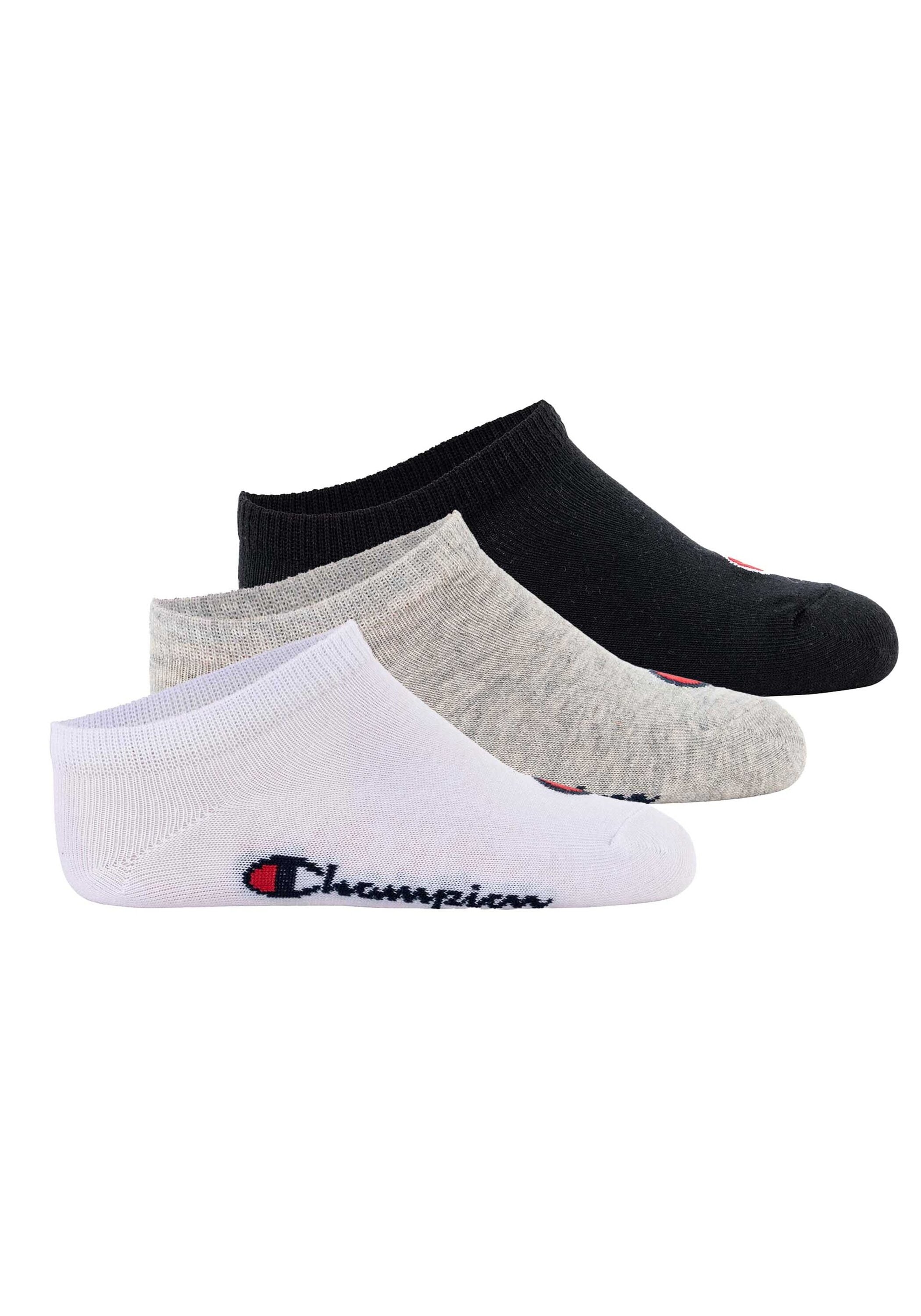 CHAMPION Mädchen Sneakersocken "Socken 3er Pack", Gr. 27, bunt, Obermaterial: 71% Baumwolle CO. 22% Polyester PES. 5% Polyamid PA. 2% Elasthan EL.,