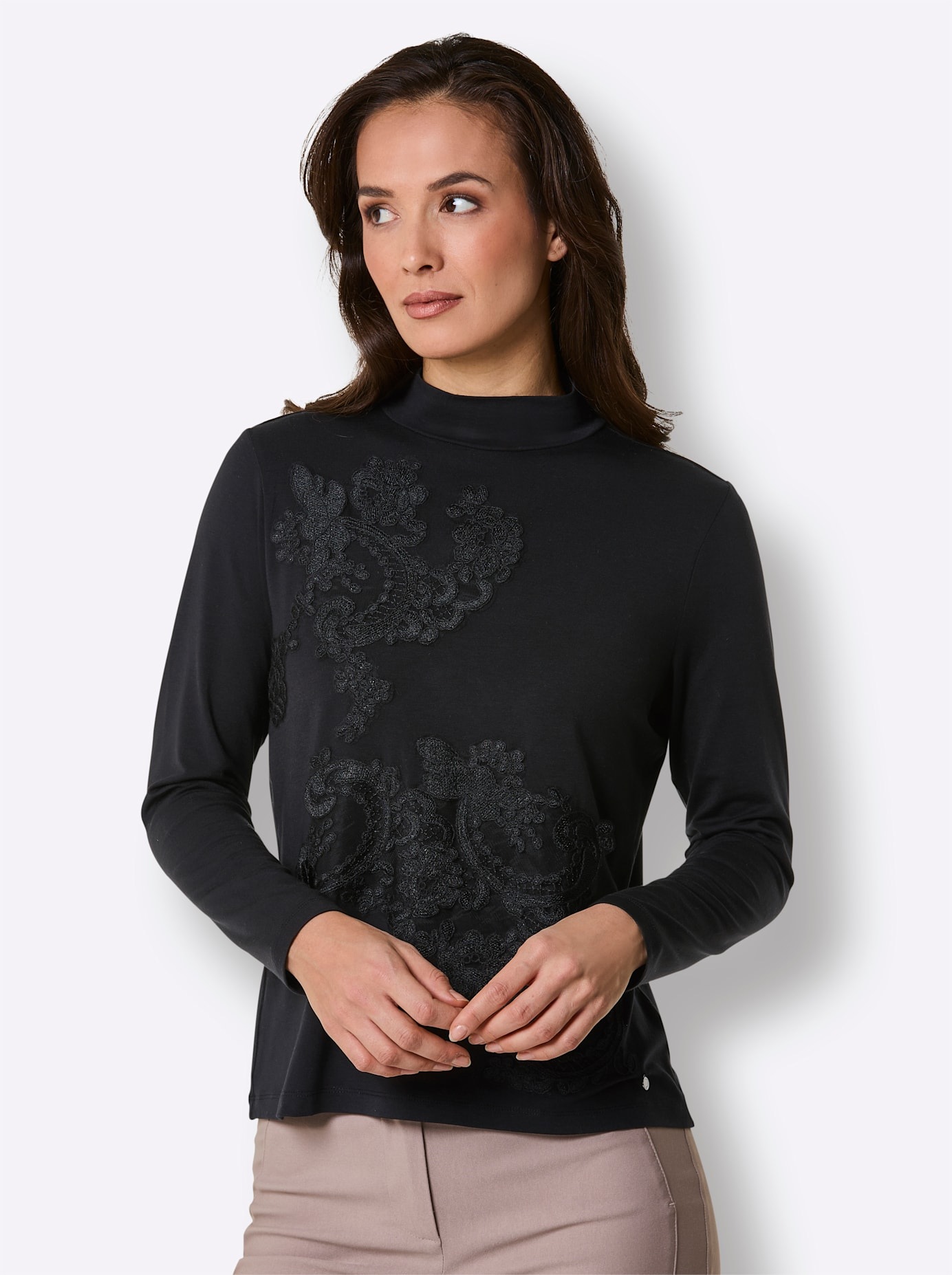 CREATION L PREMIUM Stehkragenshirt "Shirt" 1