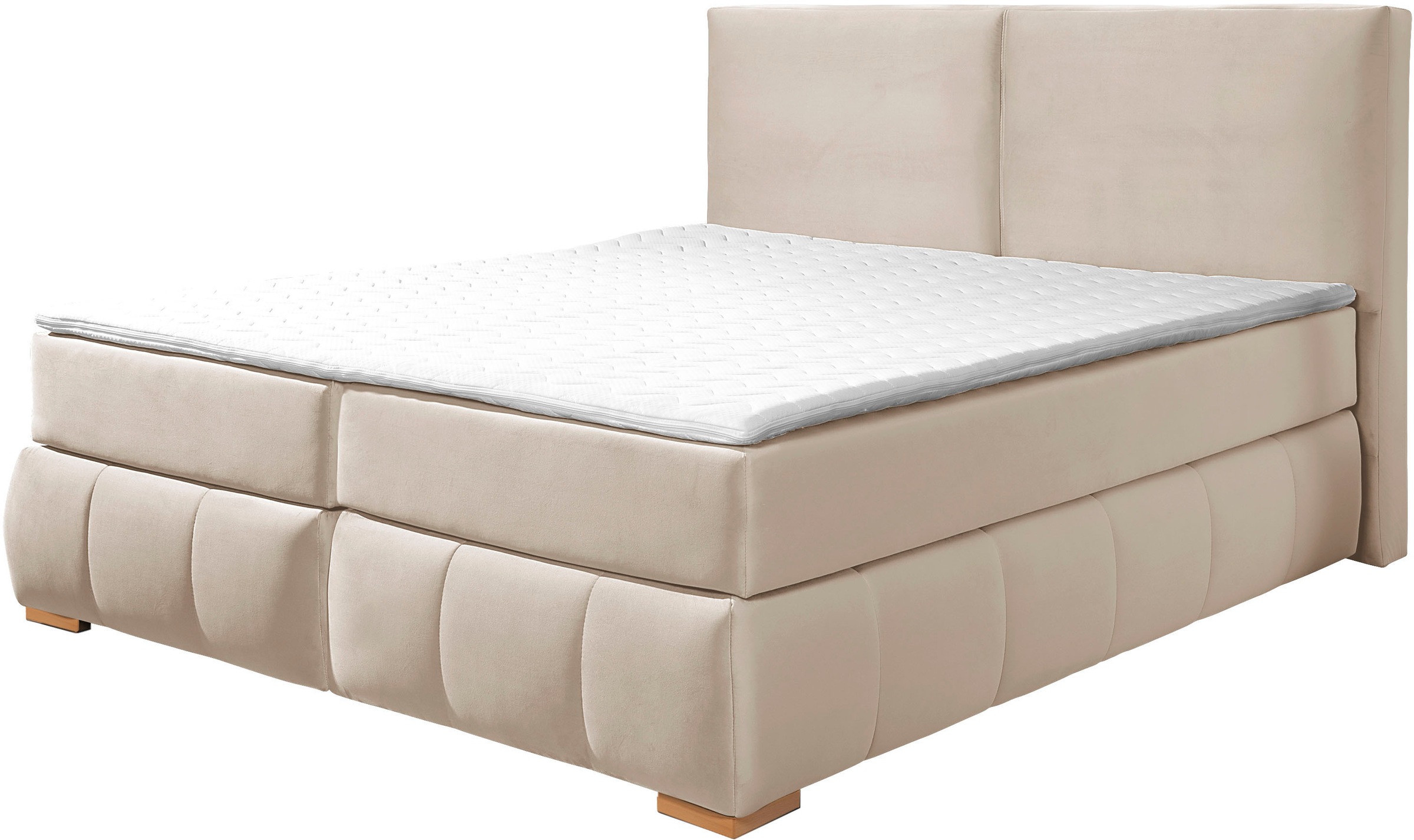 Home affaire Boxspringbett "Wehma" inkl. Topper in 3 verschiedenen Matratze günstig online kaufen