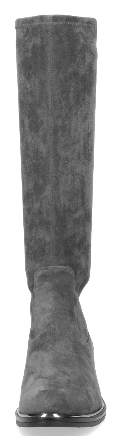 Caprice Schlupfstiefel, Blockabsatz, Langschaftstiefel in klassischer Linie, XS Schaft