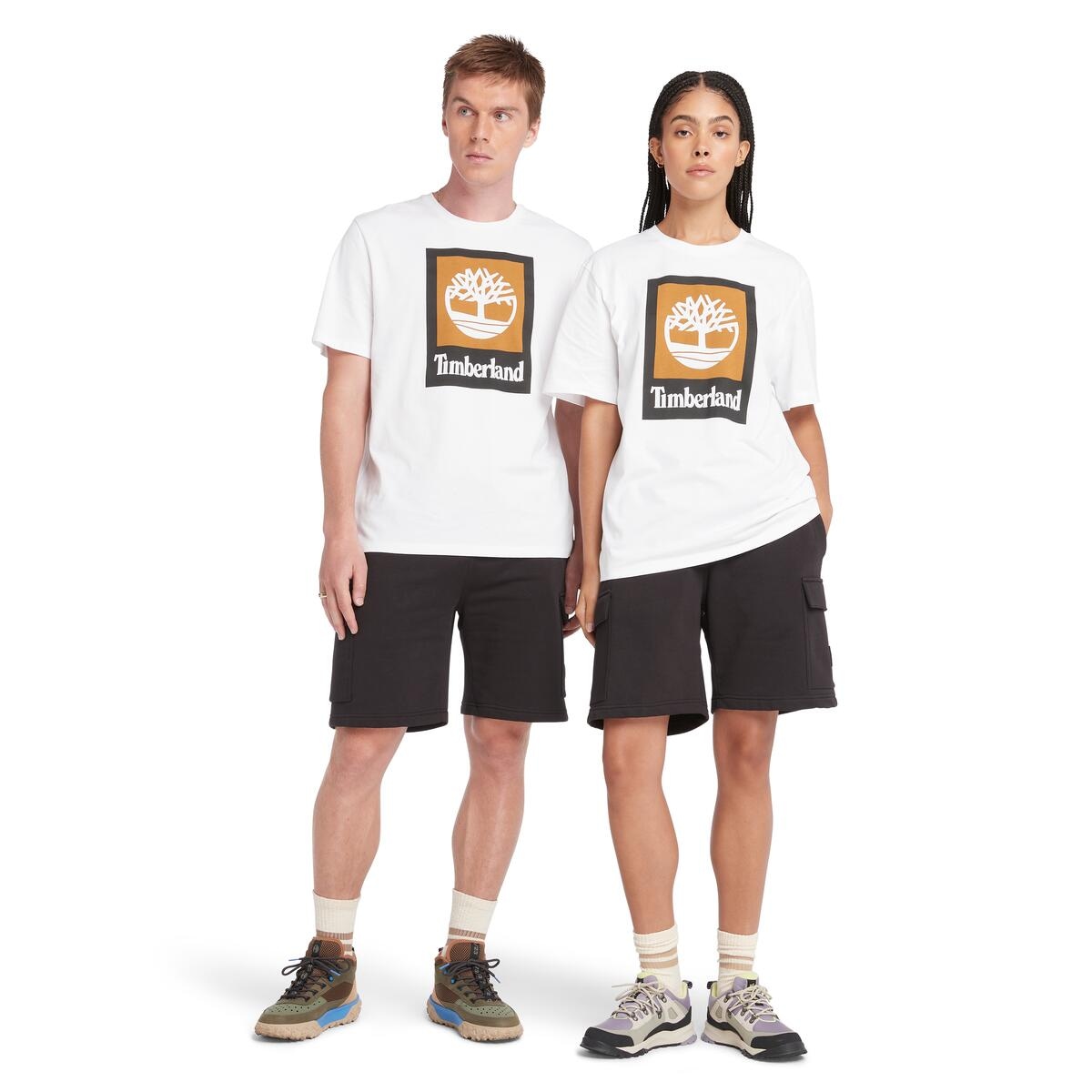 Timberland T-Shirt "STACK LOGO Colored Short Sleeve Tee" UNISEX günstig online kaufen