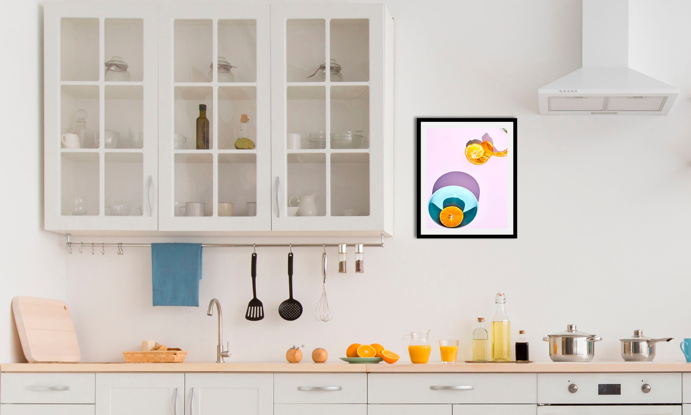 queence Bild "Felina" Essen Kunst Lebensmittel Obst Obst Bilder 1 Stk. tlg. gerahmt