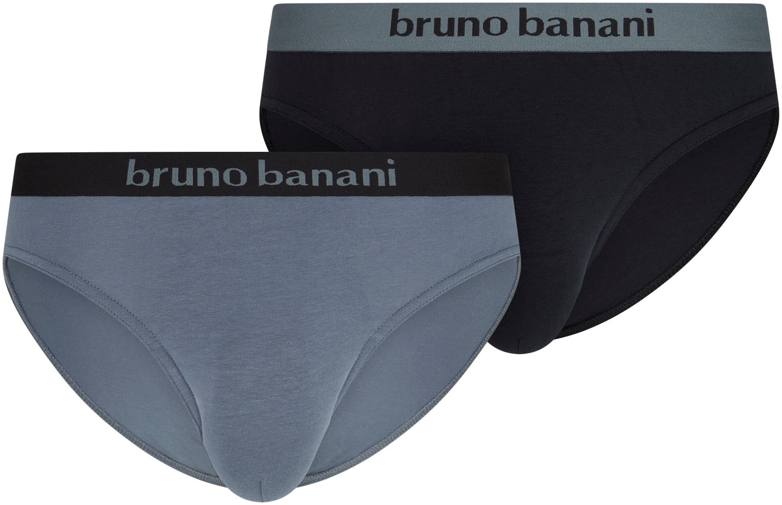 Bruno Banani Slip "Flowing", (2er Pack), mit Logobund