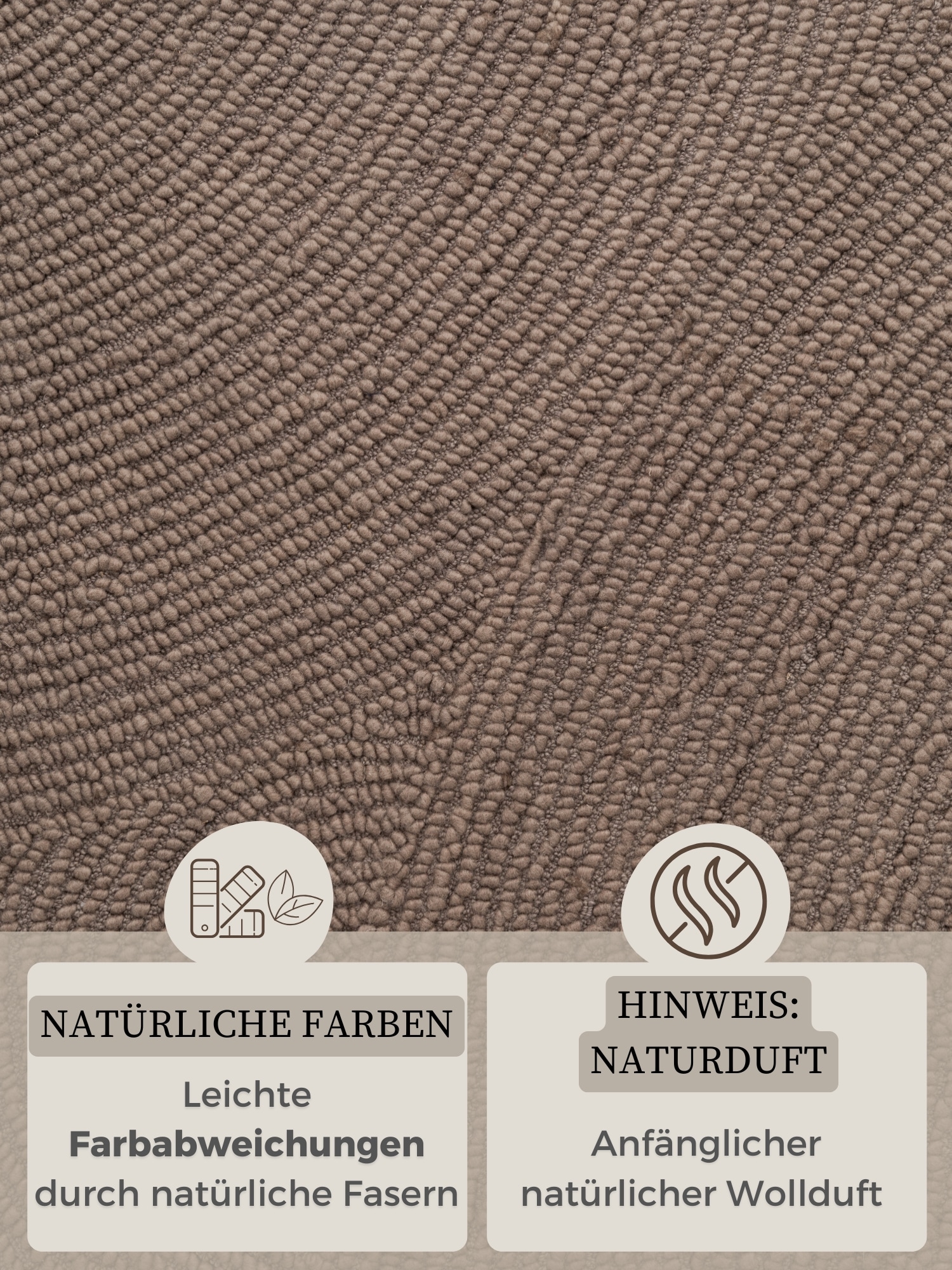 HANSE Home Wollteppich »Eleni«, rechteckig, 18 mm Höhe, Handgetuftet, Wolle, Natur, Wohnzimmer, Schlafzimmer, Skandi, Hygge