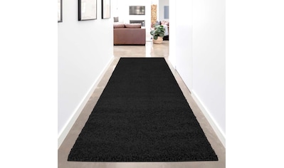 Carpet City Hochflor-Läufer »Shaggi uni 500«, rechteckig, Shaggy-Teppich, Uni Farben,... kaufen