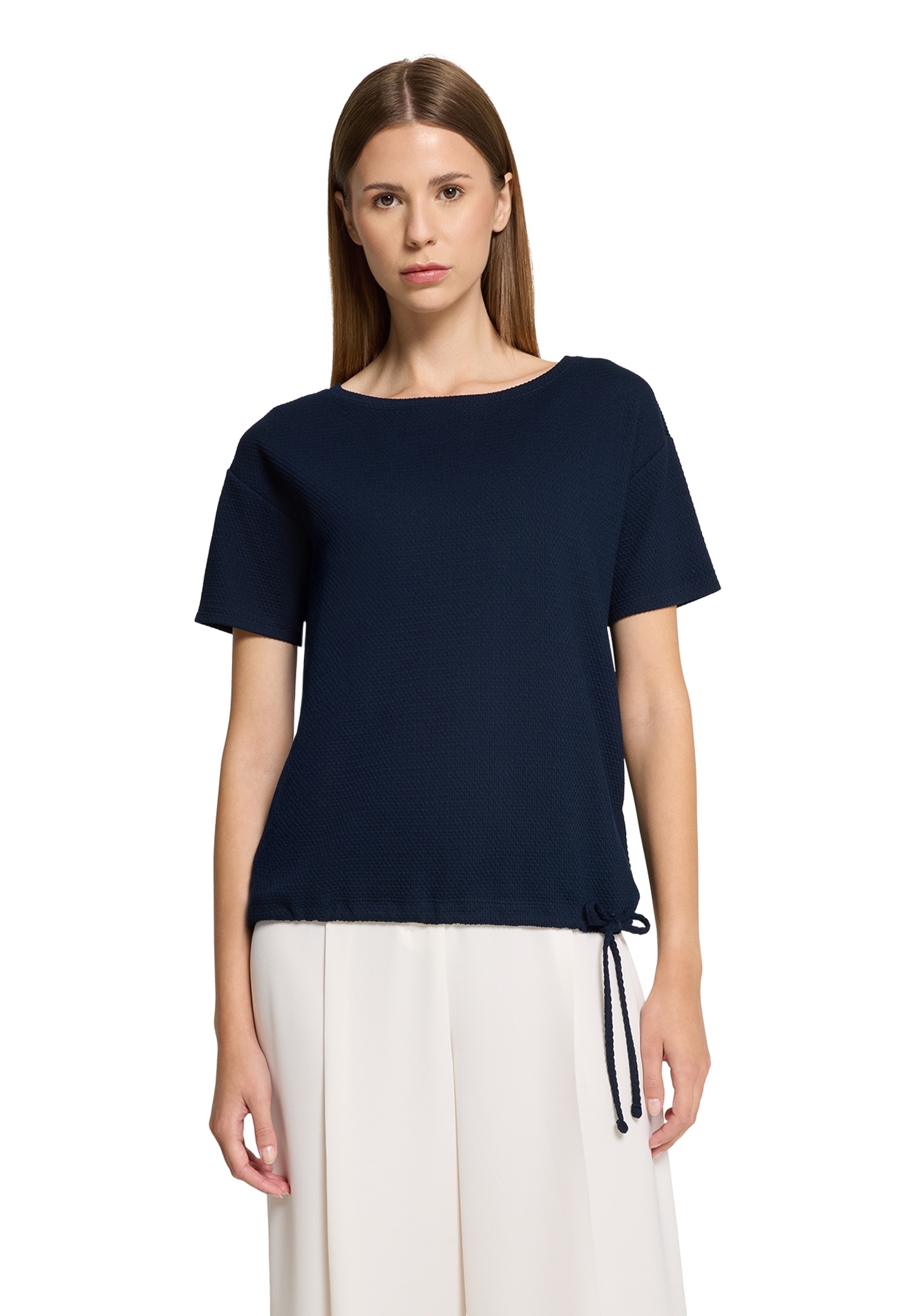 Betty Barclay Kurzarmshirt "Damen Blusenshirt mit Tunnelzug", 1 Stk. günstig online kaufen