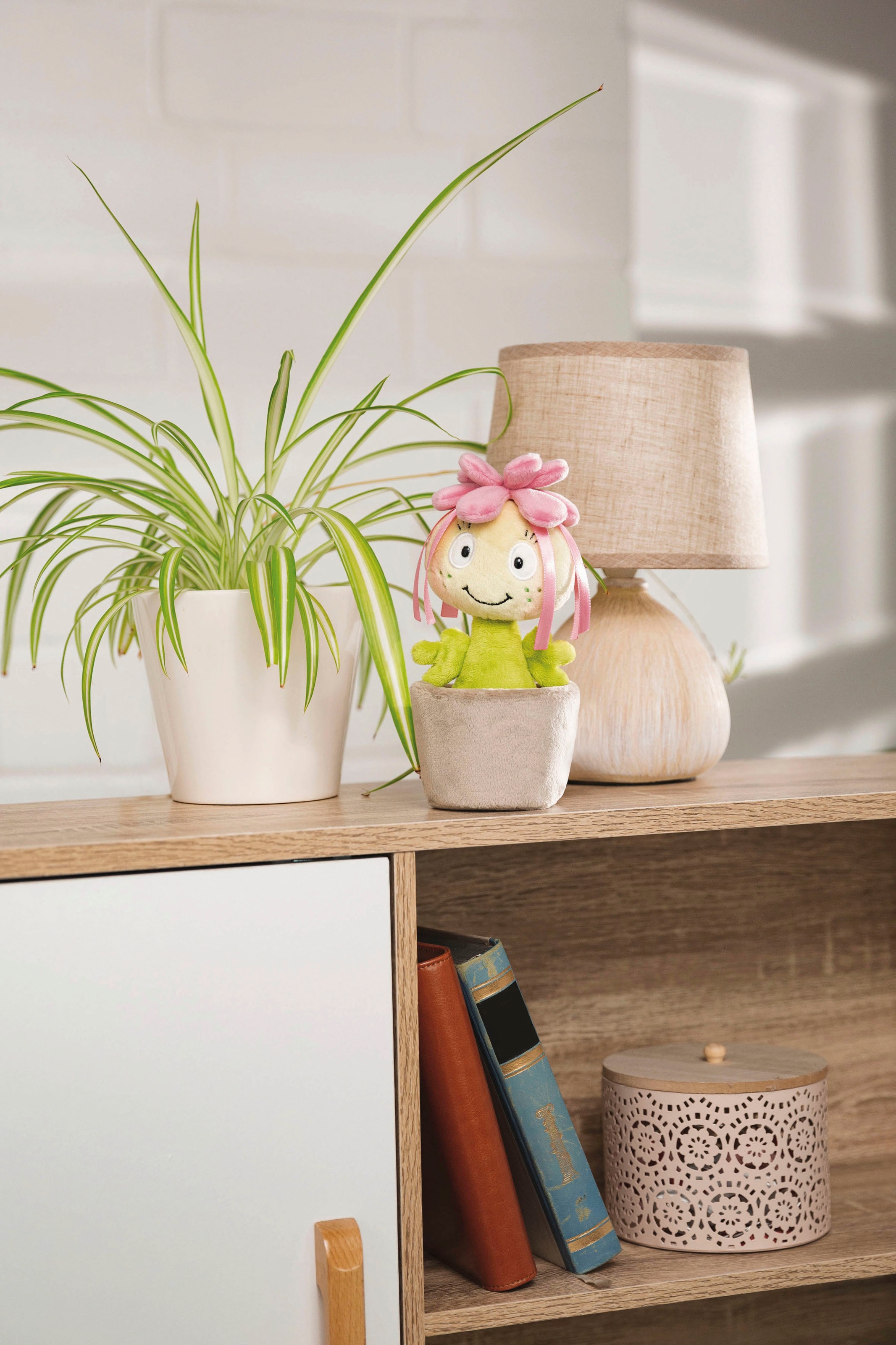 Nici Plüschfigur »Funny Flowers, Pflanze Sedum Amalia, 18 cm«, enthält recyceltes Material (Global Recycled Standard)