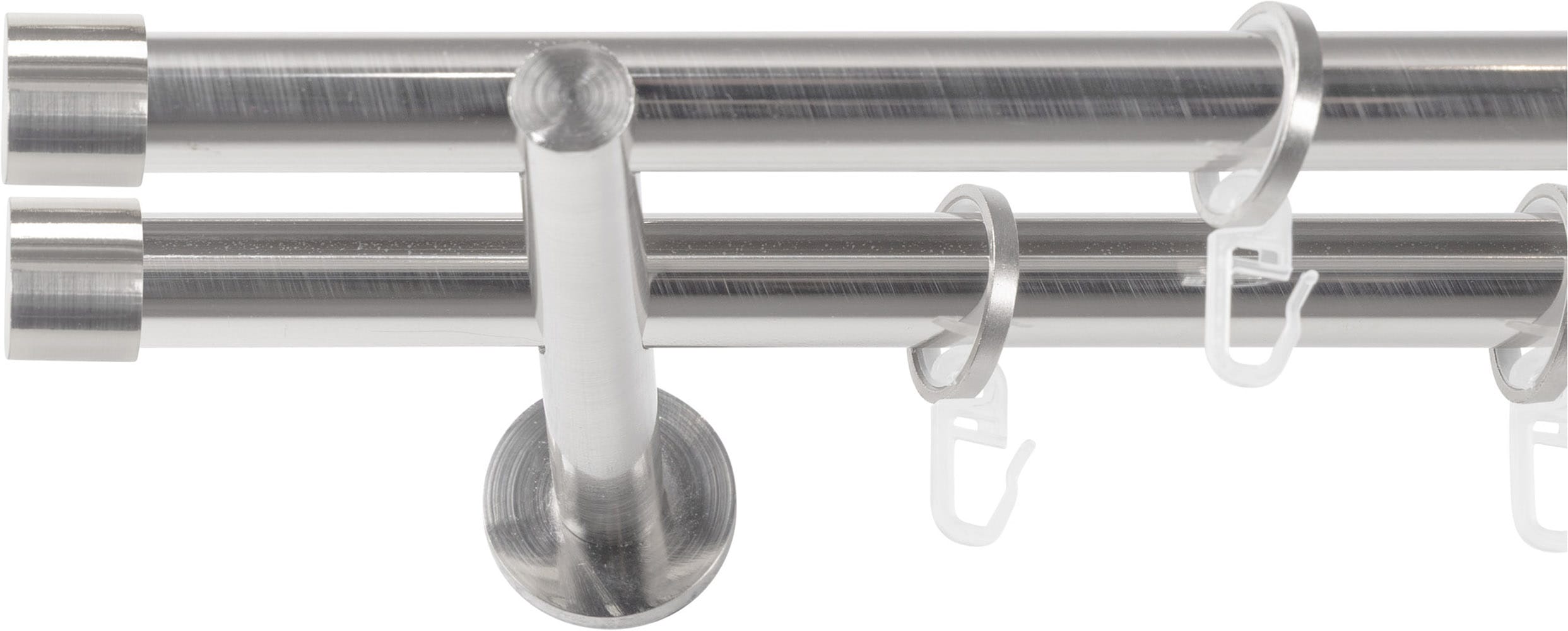 SN DECO GROUP Gardinenstange Ø 19 mm 2 läufig-läufig Fixmaß;kürzbar