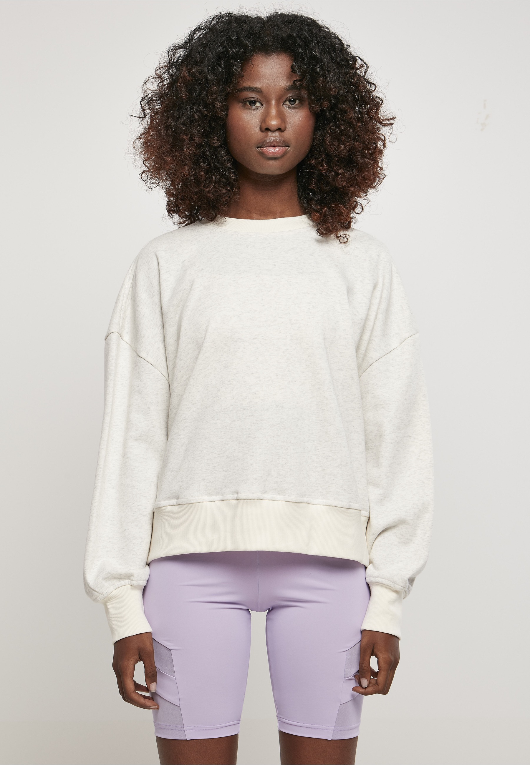URBAN CLASSICS Sweater »Urban Classics Damen Ladies Oversized Rainbow Crewneck«
