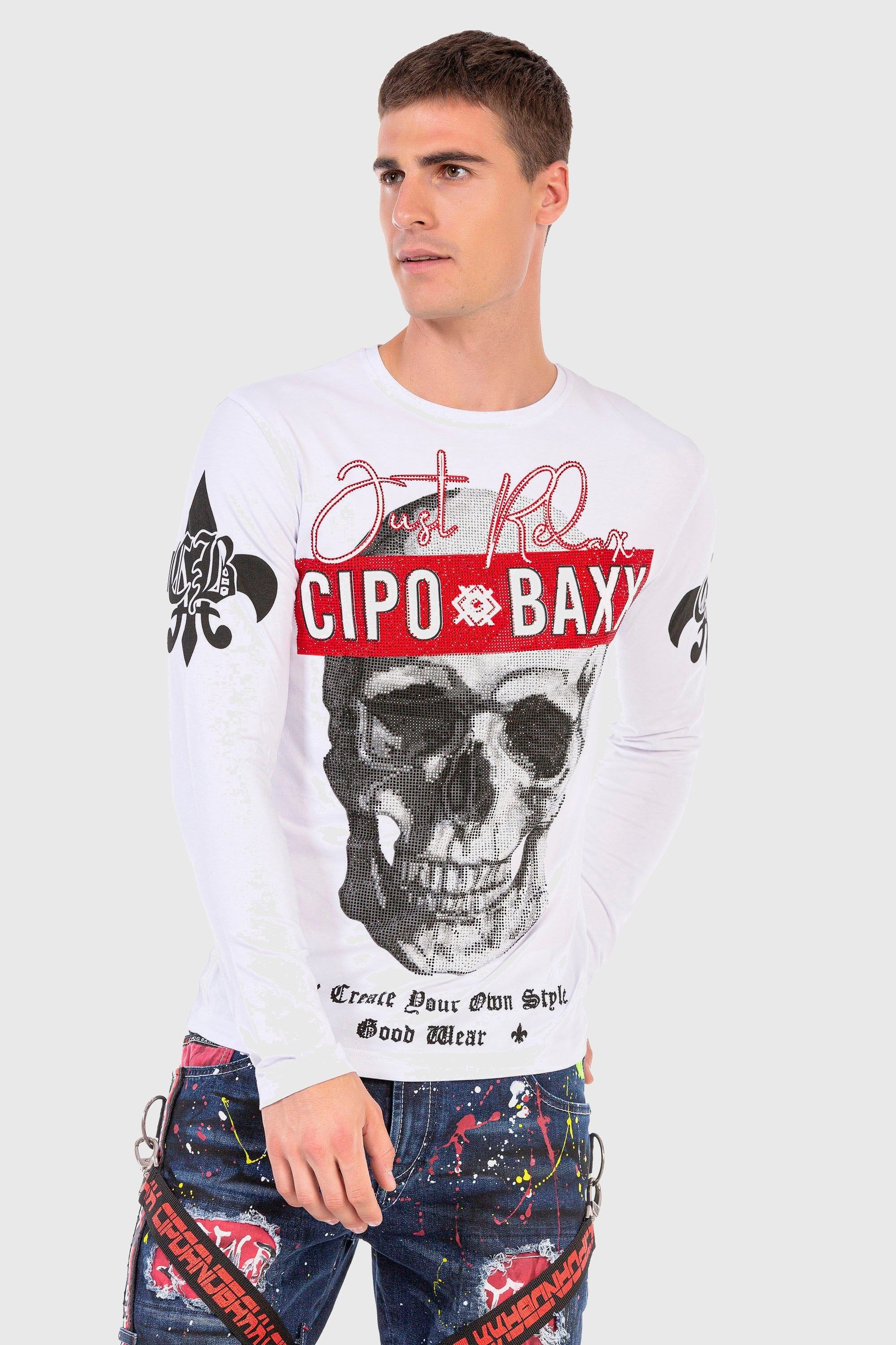 Cipo & Baxx T-Shirt »Sweatshirts«, mit coolem Print