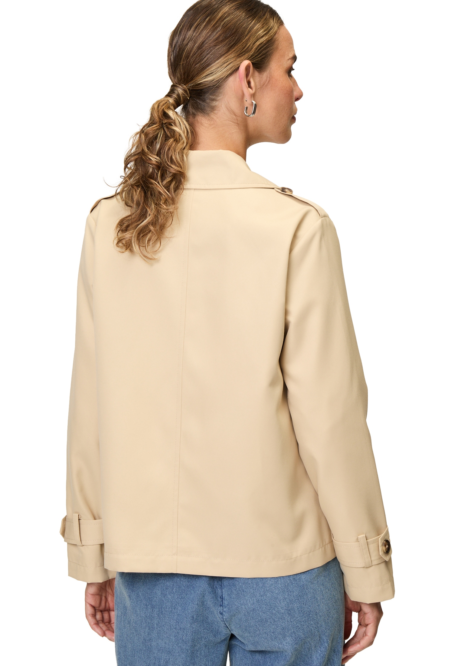 Zero Langjacke »zero Trenchjacke zweireihig mit Reverskragen«